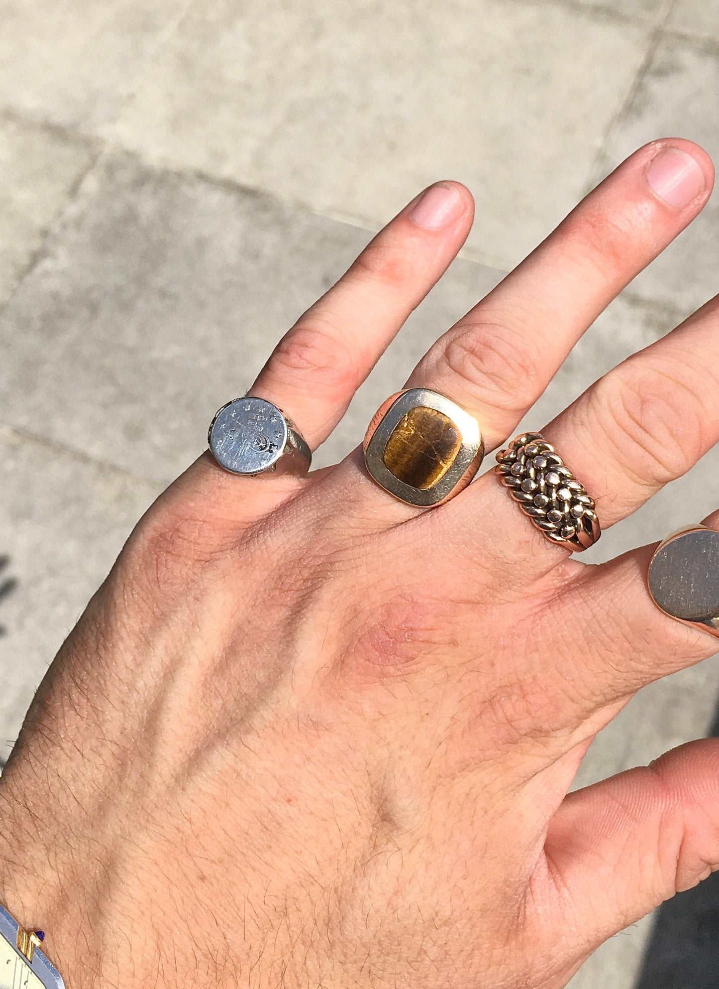Vintage Sterling Silver Coin Ring