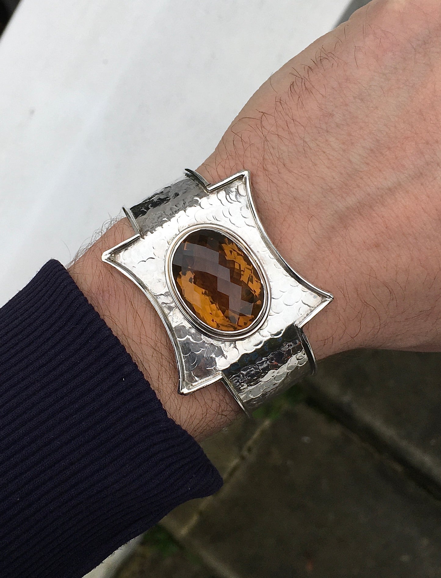 Sterling Silver Citrine Bangle