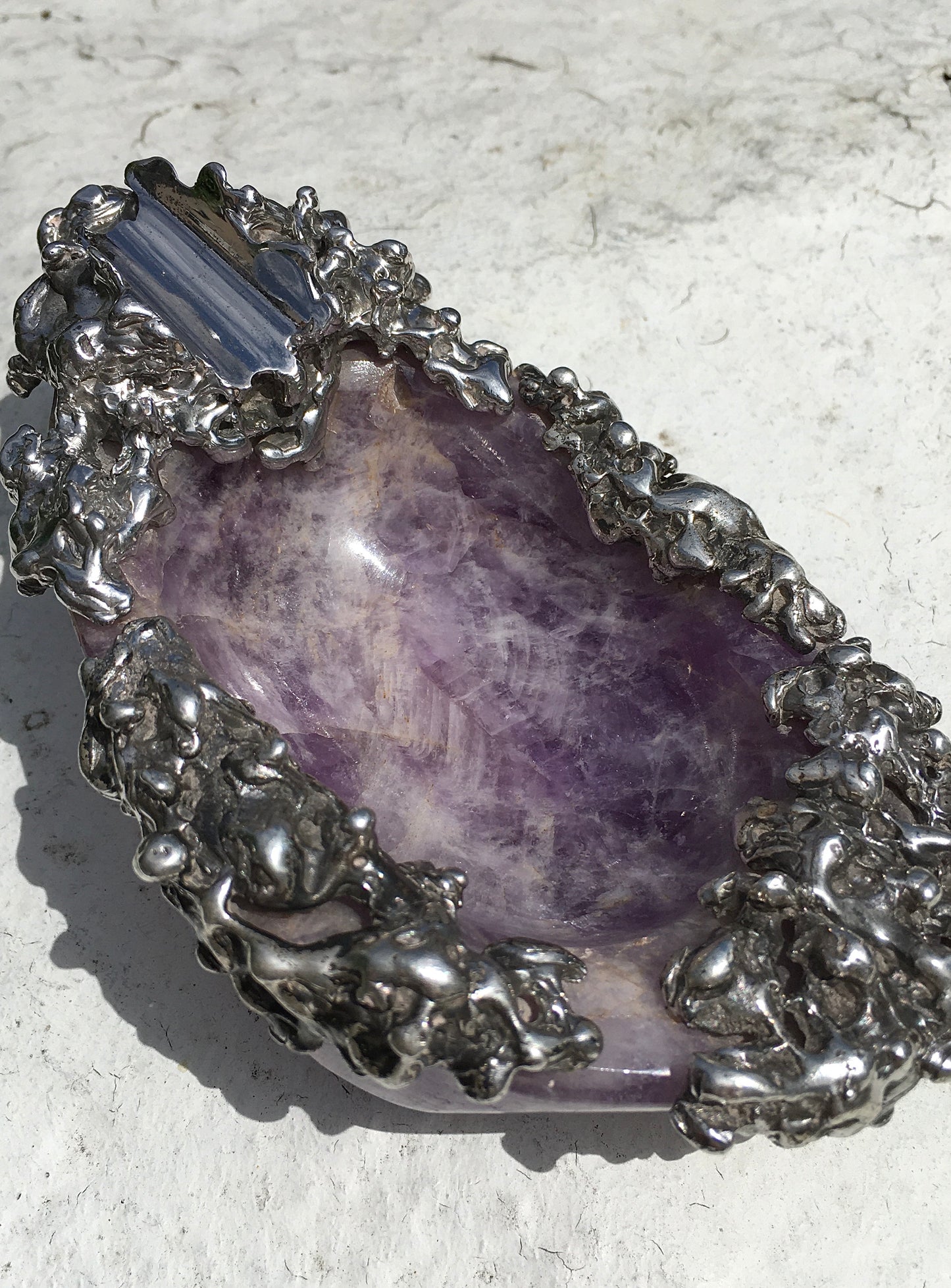 Vintage Amethyst Cigar Ashtray