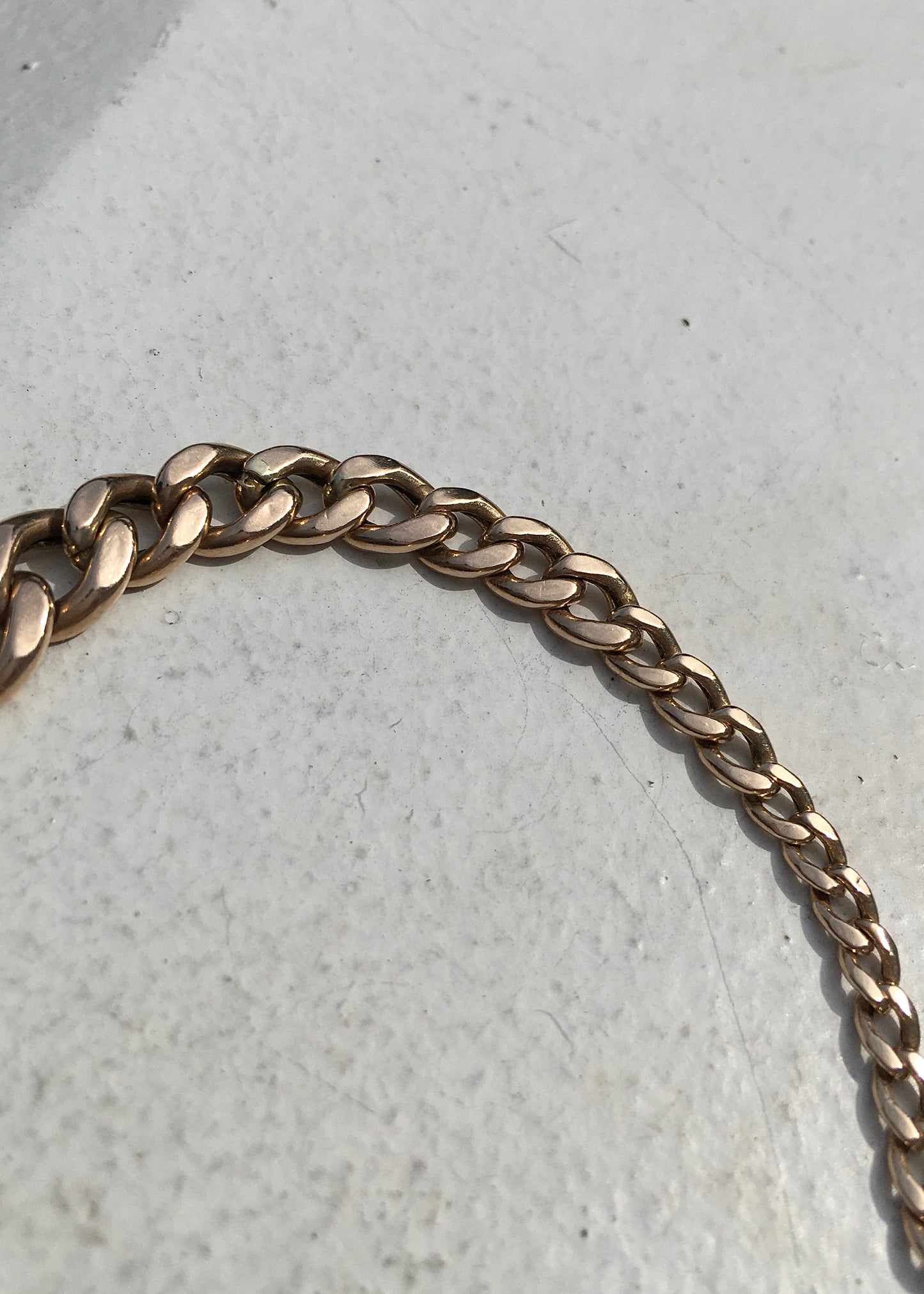 9ct Rose Gold Curb Link