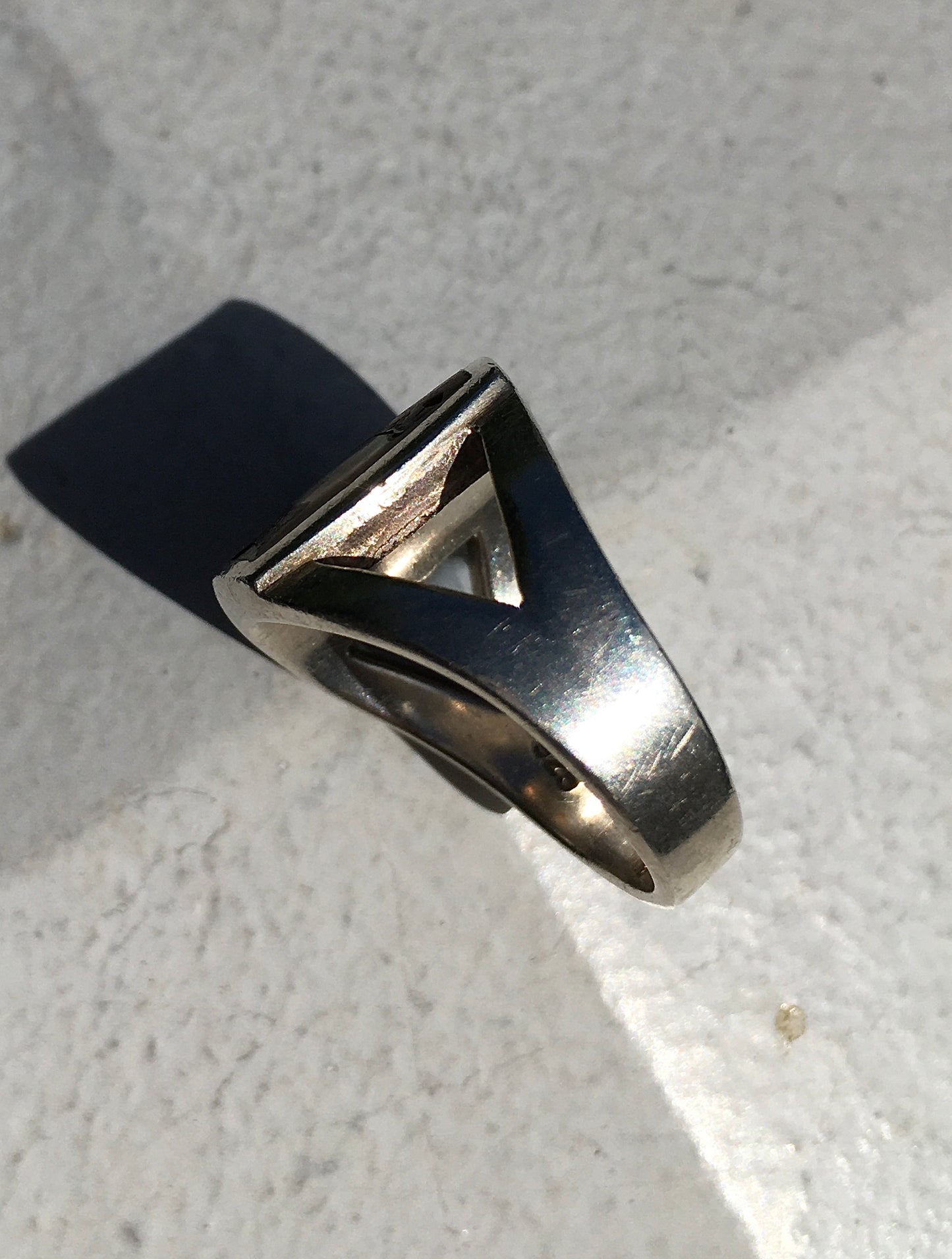 Vintage Sterling Silver Jasper Ring