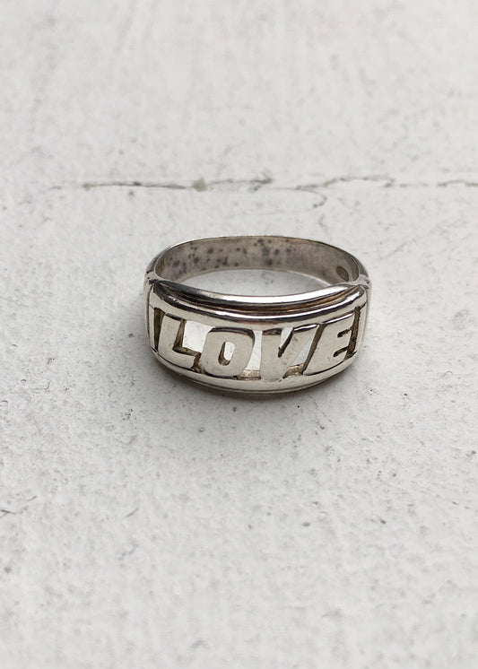 Sterling Silver Love Ring