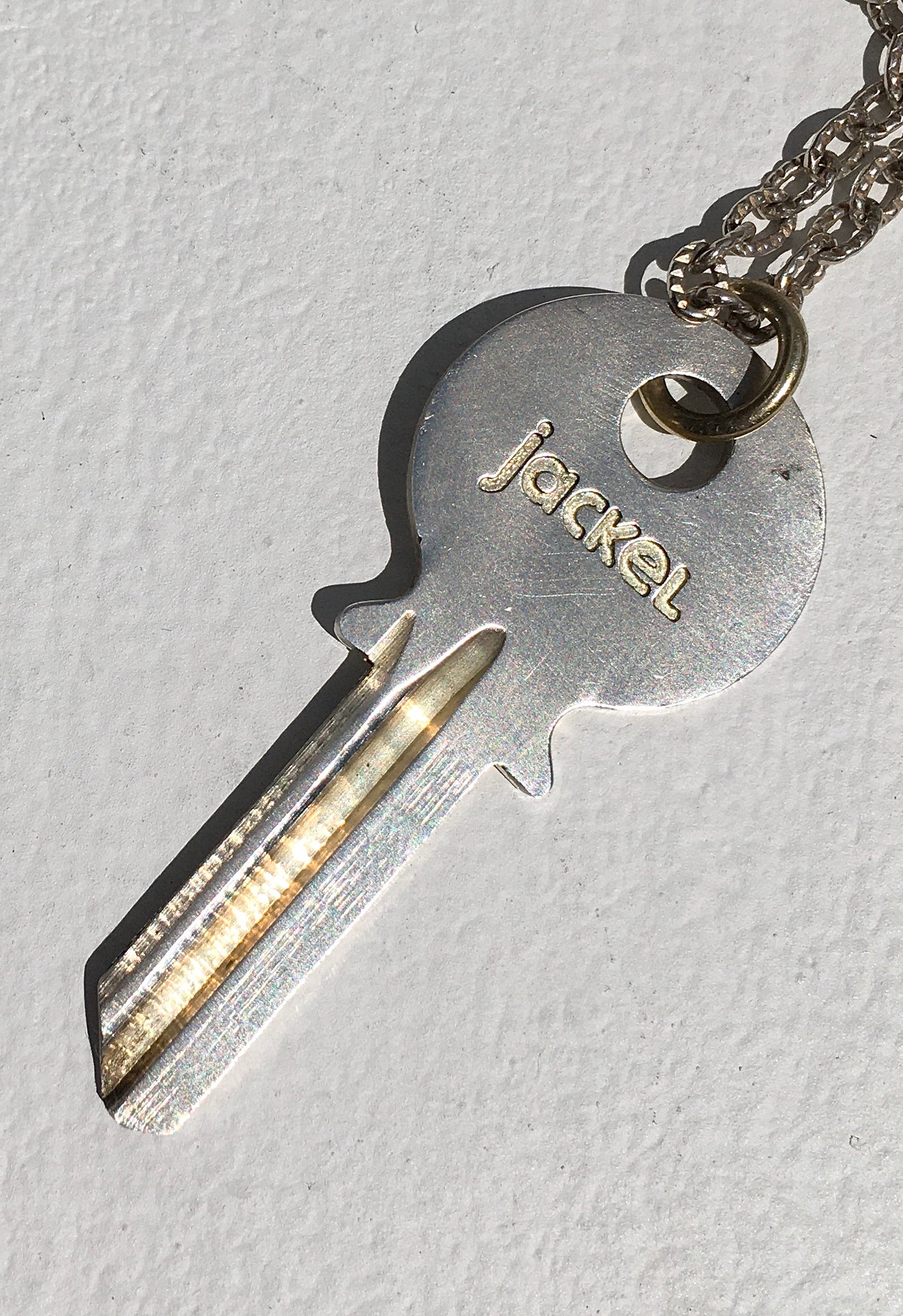 Sterling Silver Jubilee Key Necklace