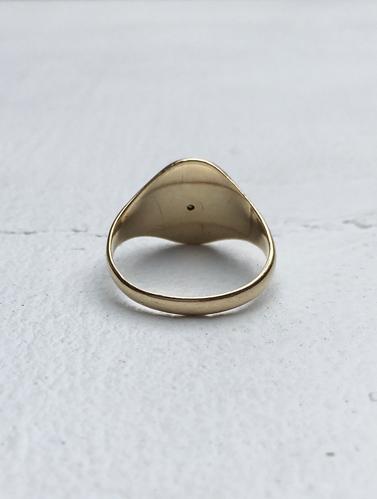 1960s 9ct Gold Diamond Signet