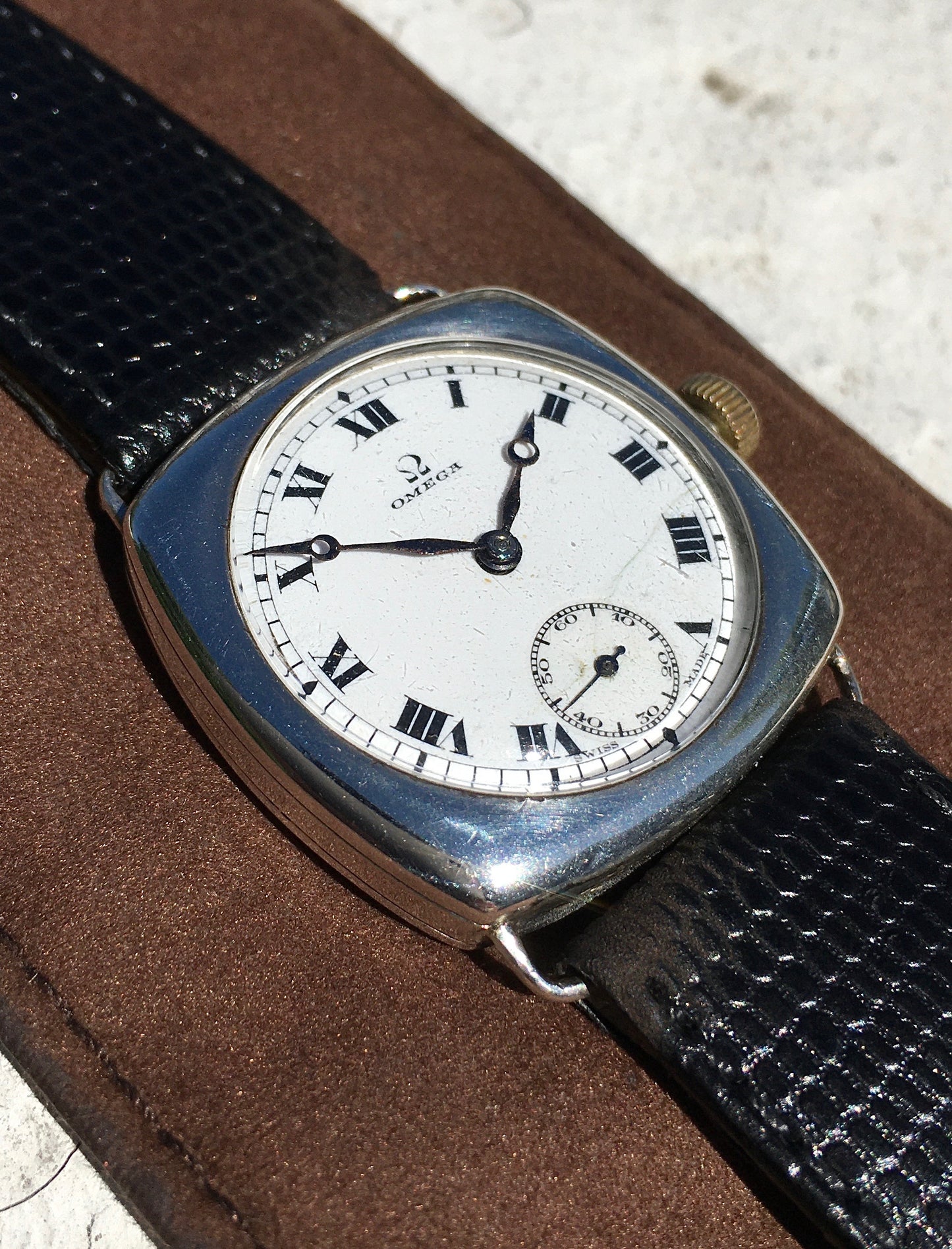 Antique Sterling Silver Omega
