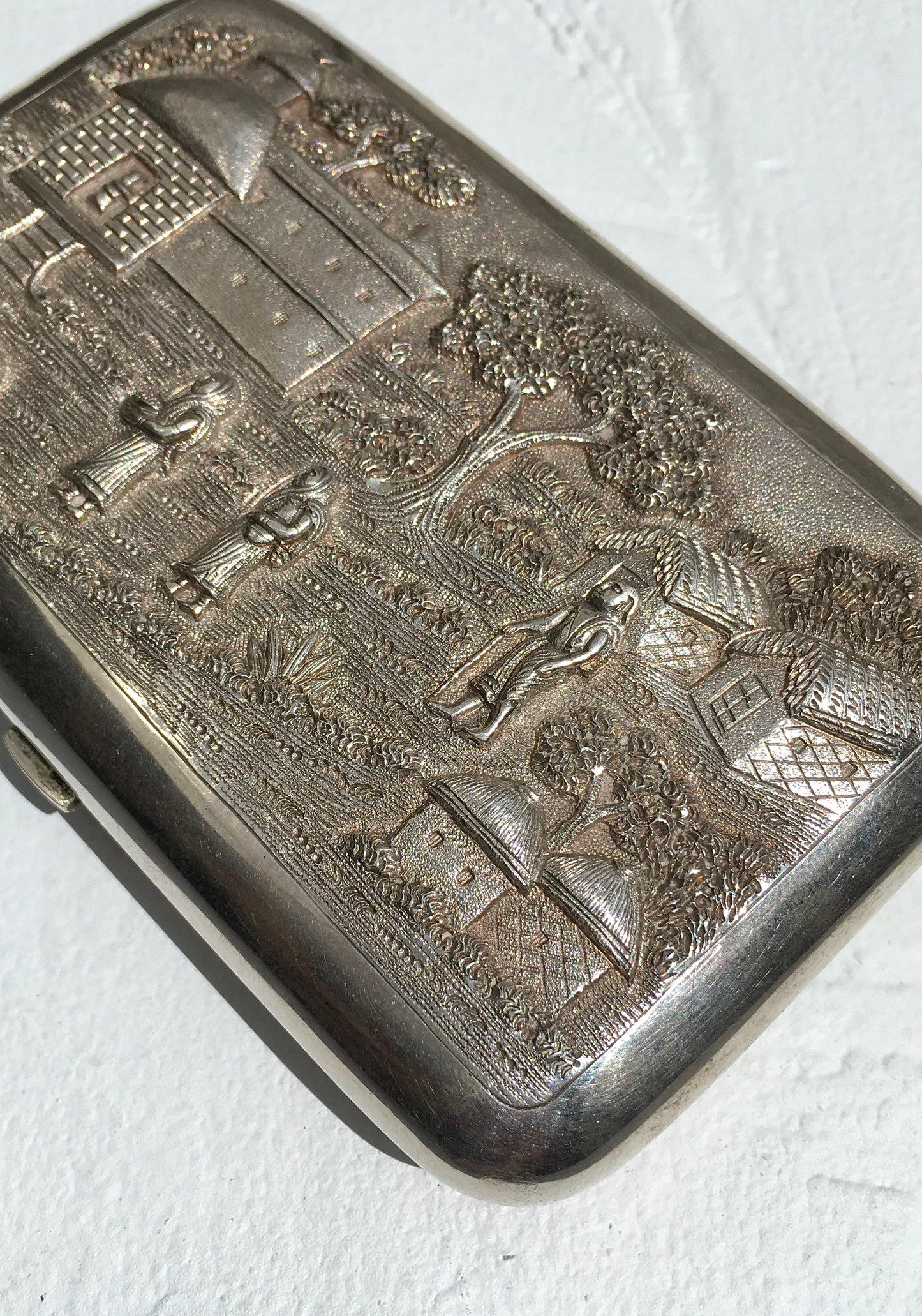 Antique Silver Cigar Case