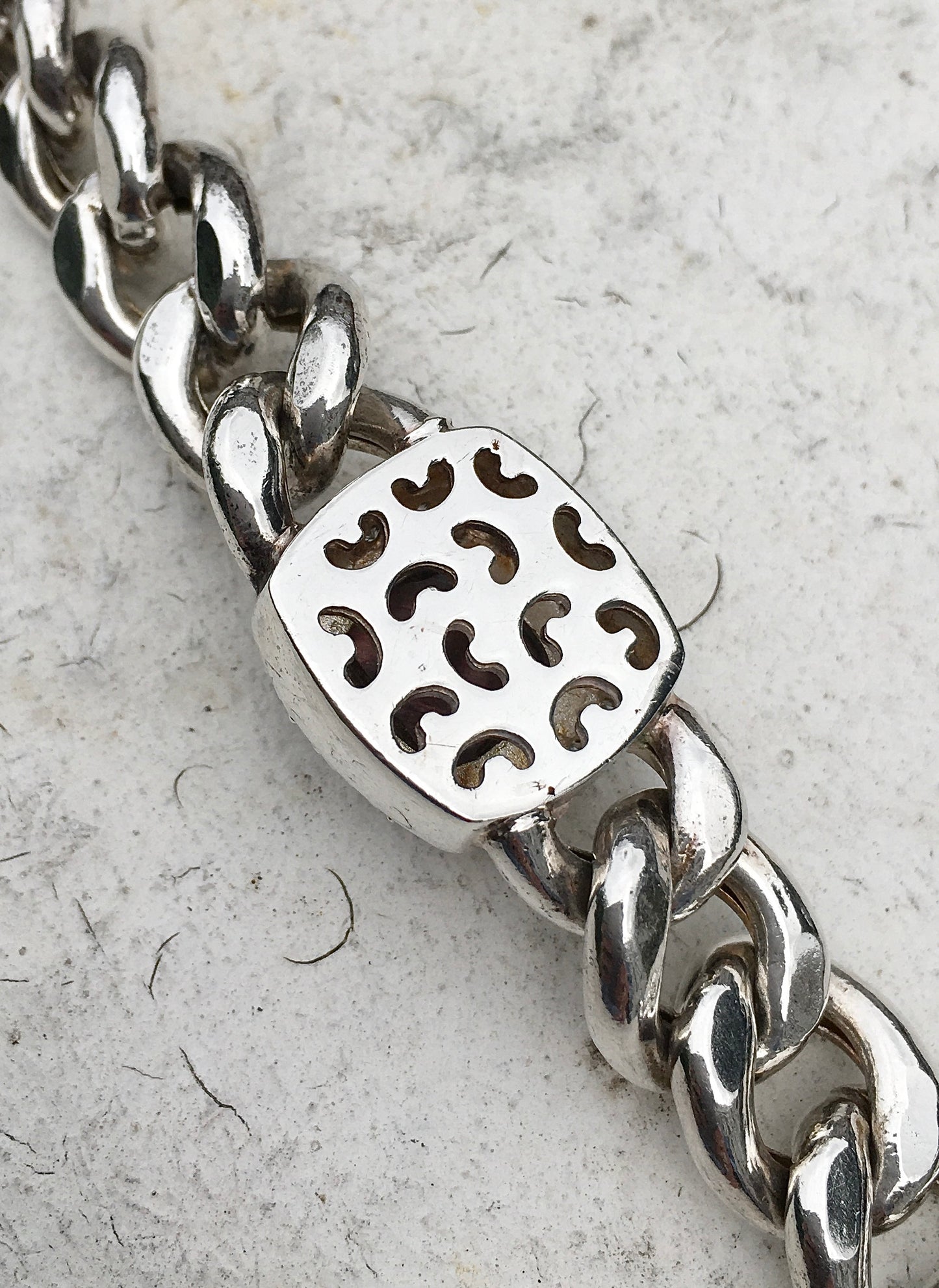 Sterling Silver Labradorite Curb Bracelet