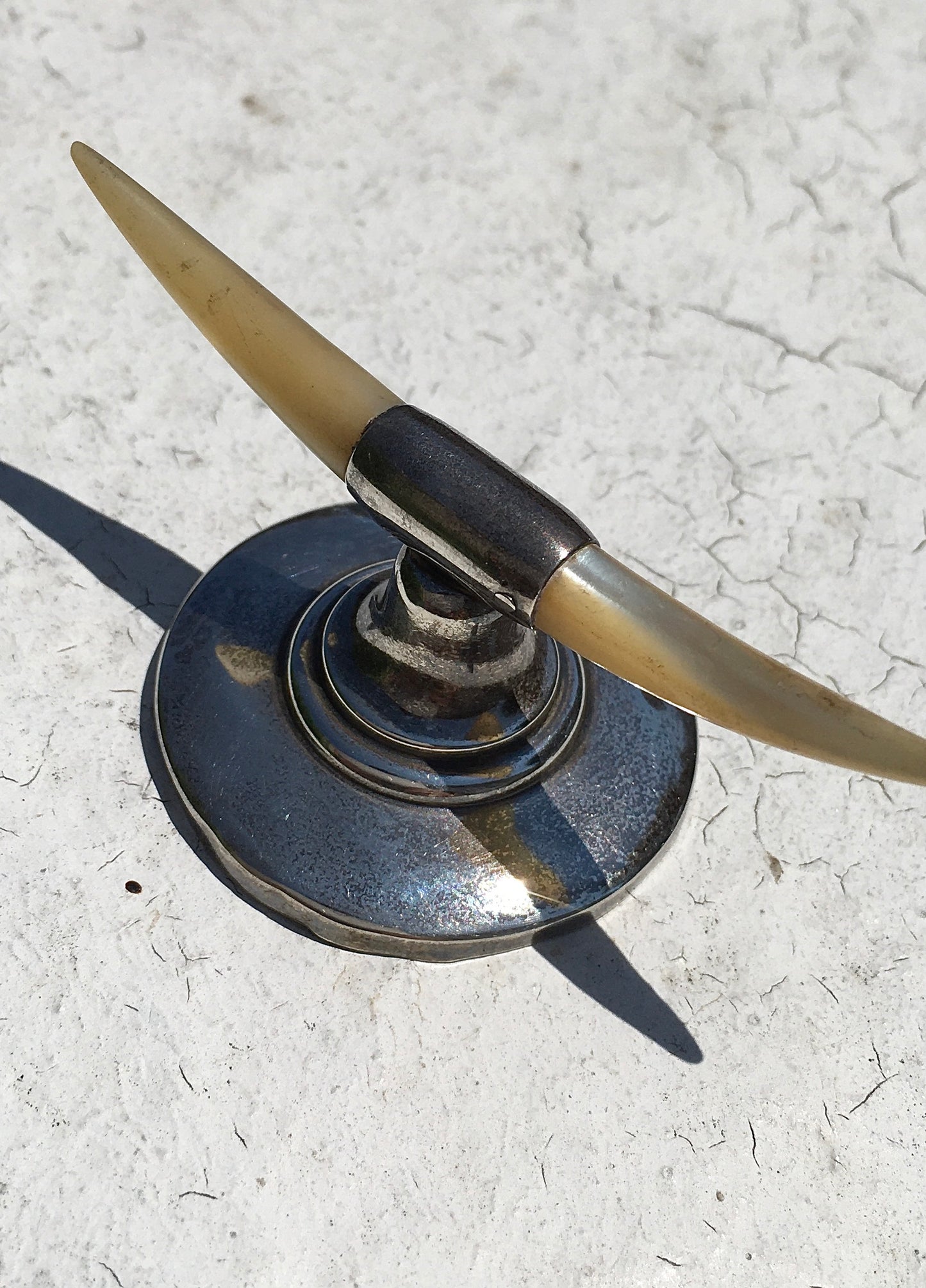 Antique Sterling Silver Ring Stand