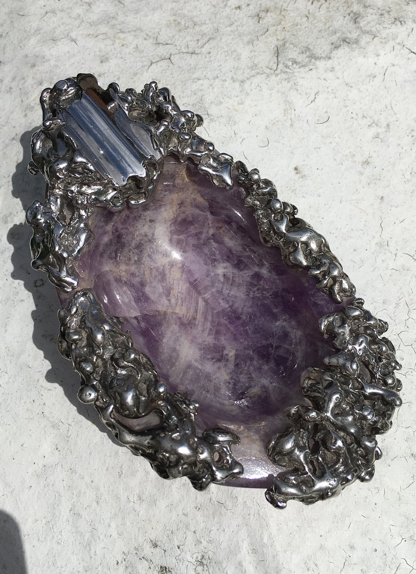 Vintage Amethyst Cigar Ashtray