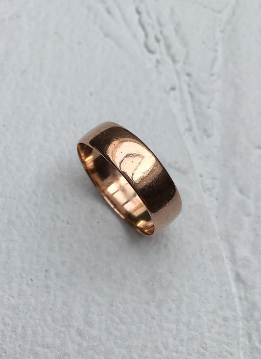 Antique Edwardian Rose Gold Band