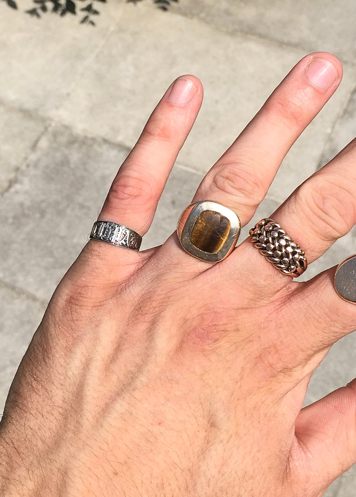 Antique Victorian Sterling Silver Mizpah Ring