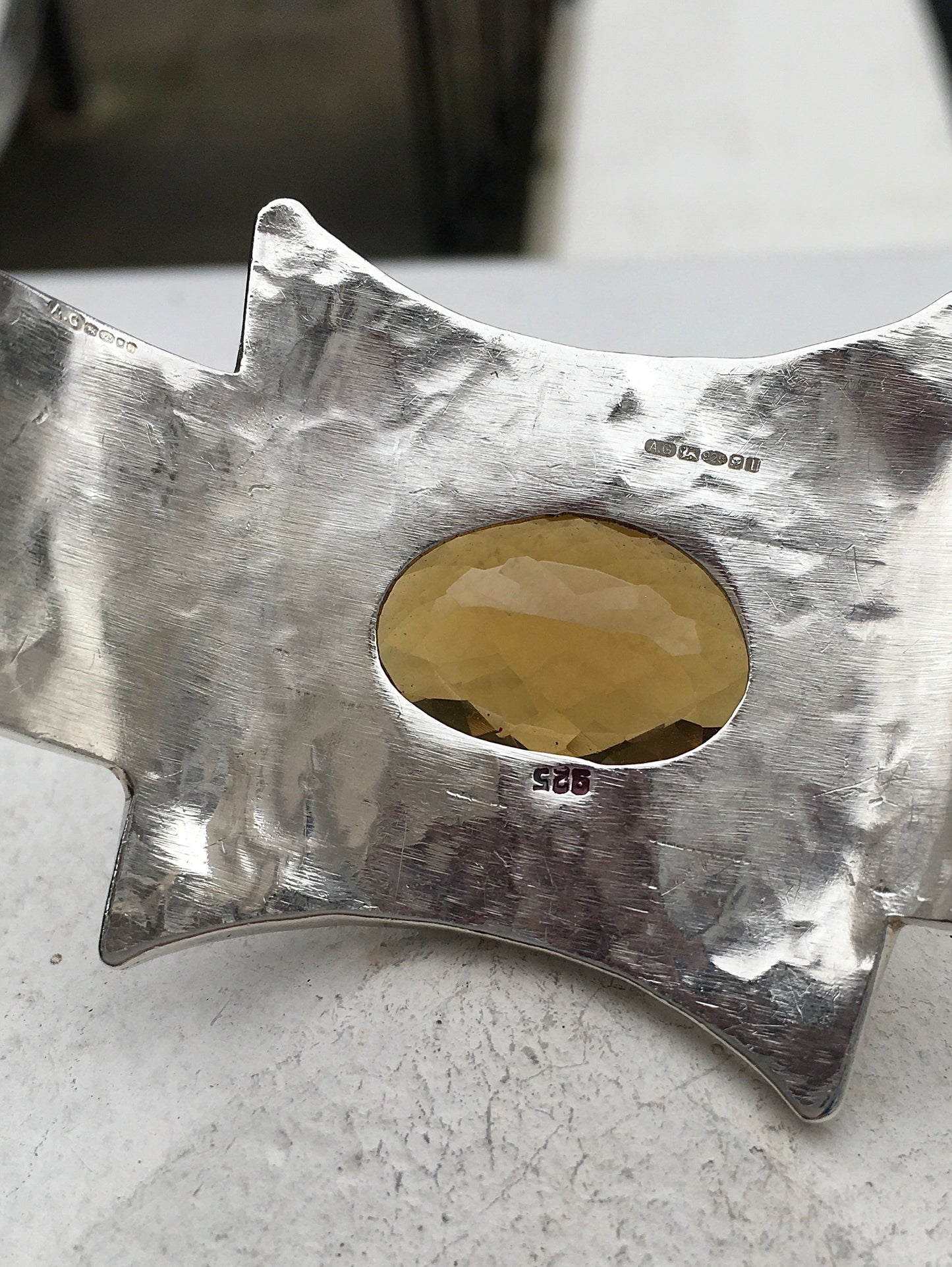 Sterling Silver Citrine Bangle