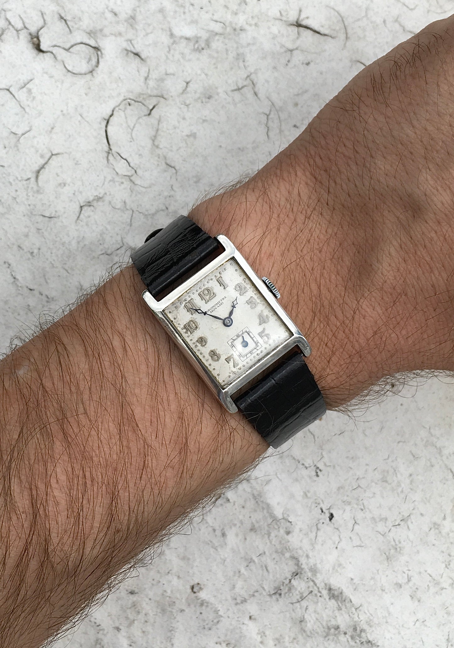 Vintage 1930s Sterling Silver Movado