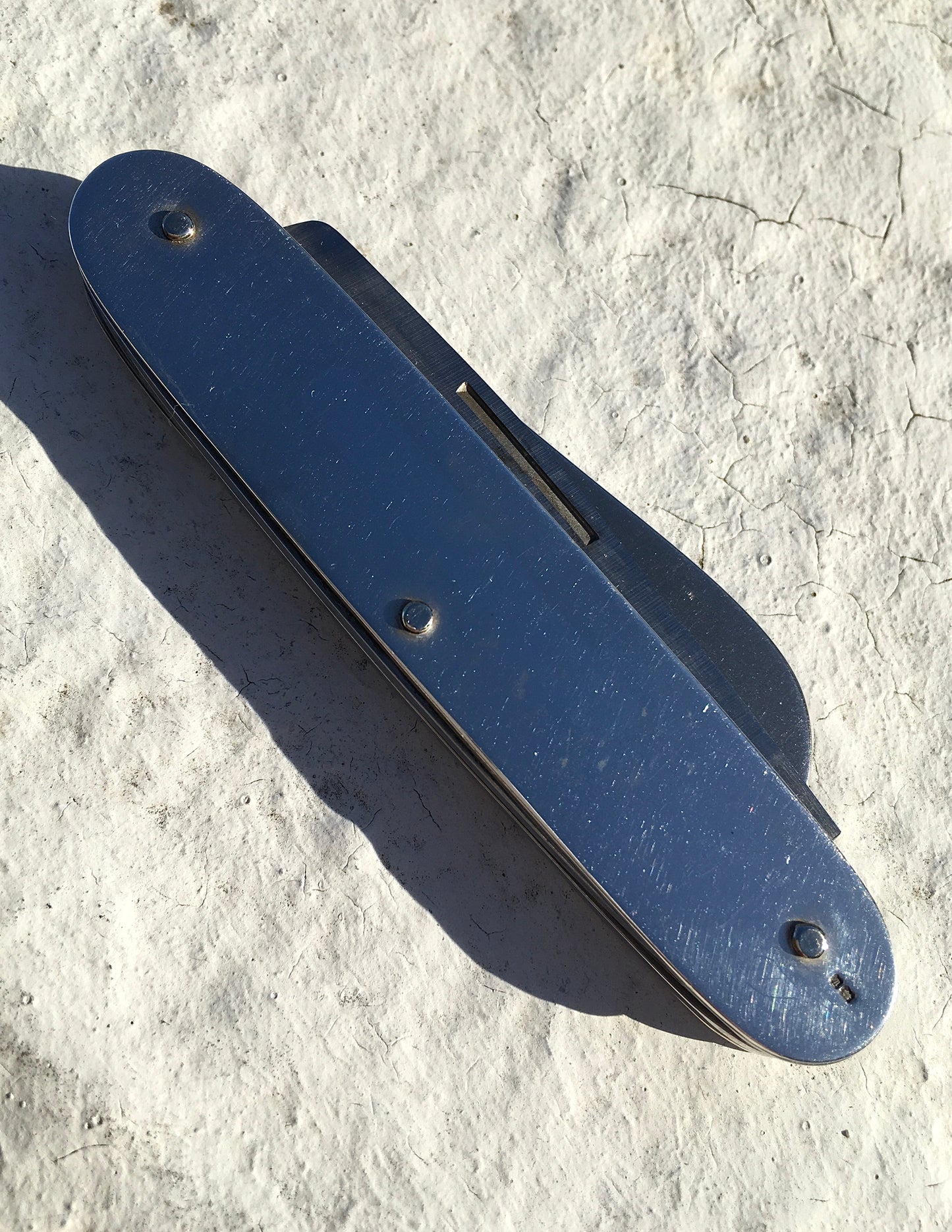 Large Sterling Silver Pocket Knife