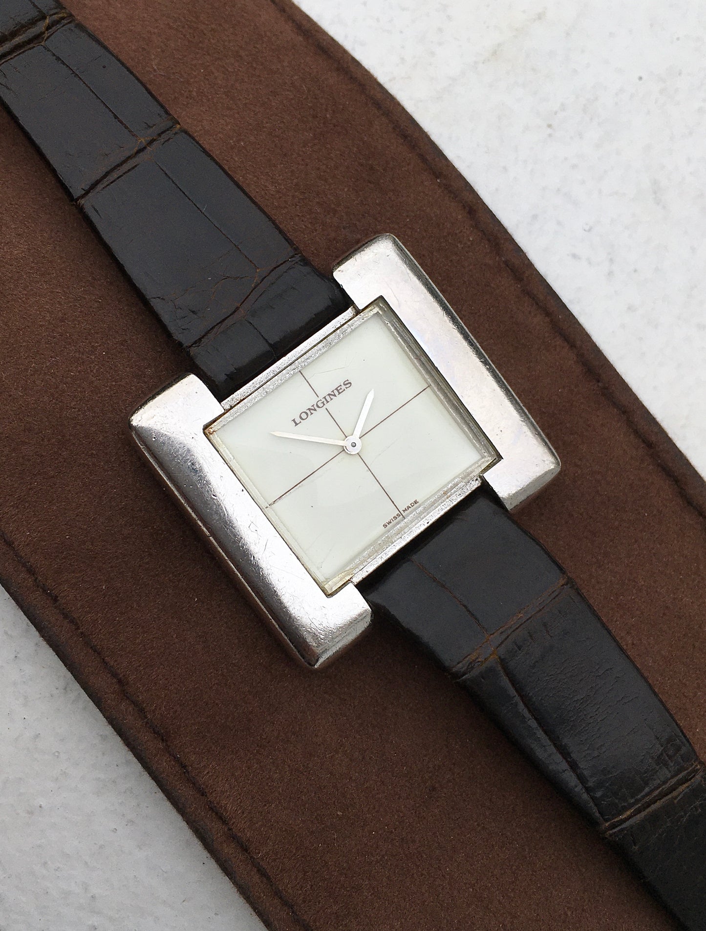 Vintage 1970s Sterling Silver Serge Manzon Longines