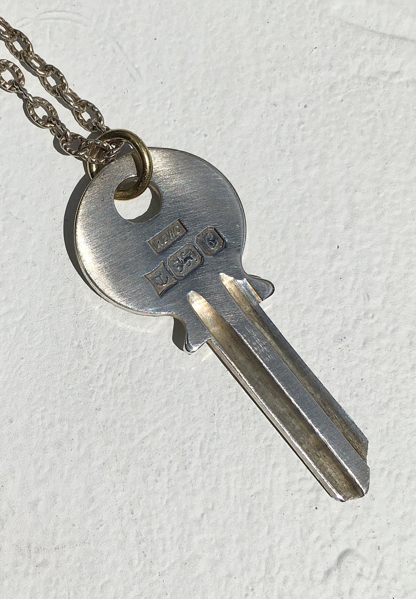 Sterling Silver Jubilee Key Necklace