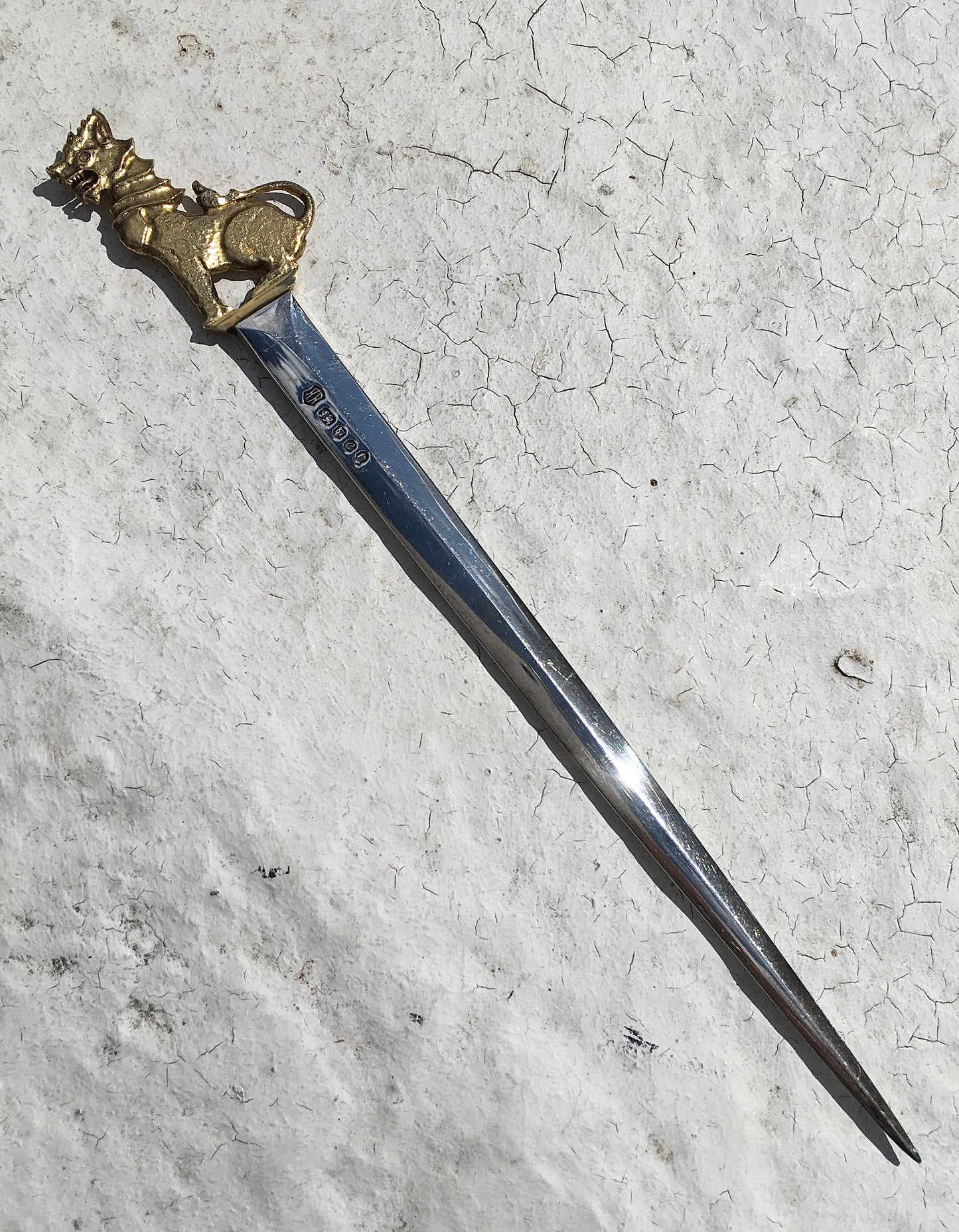 Vintage 1970s Sterling Silver Algernon Asprey Letter Opener