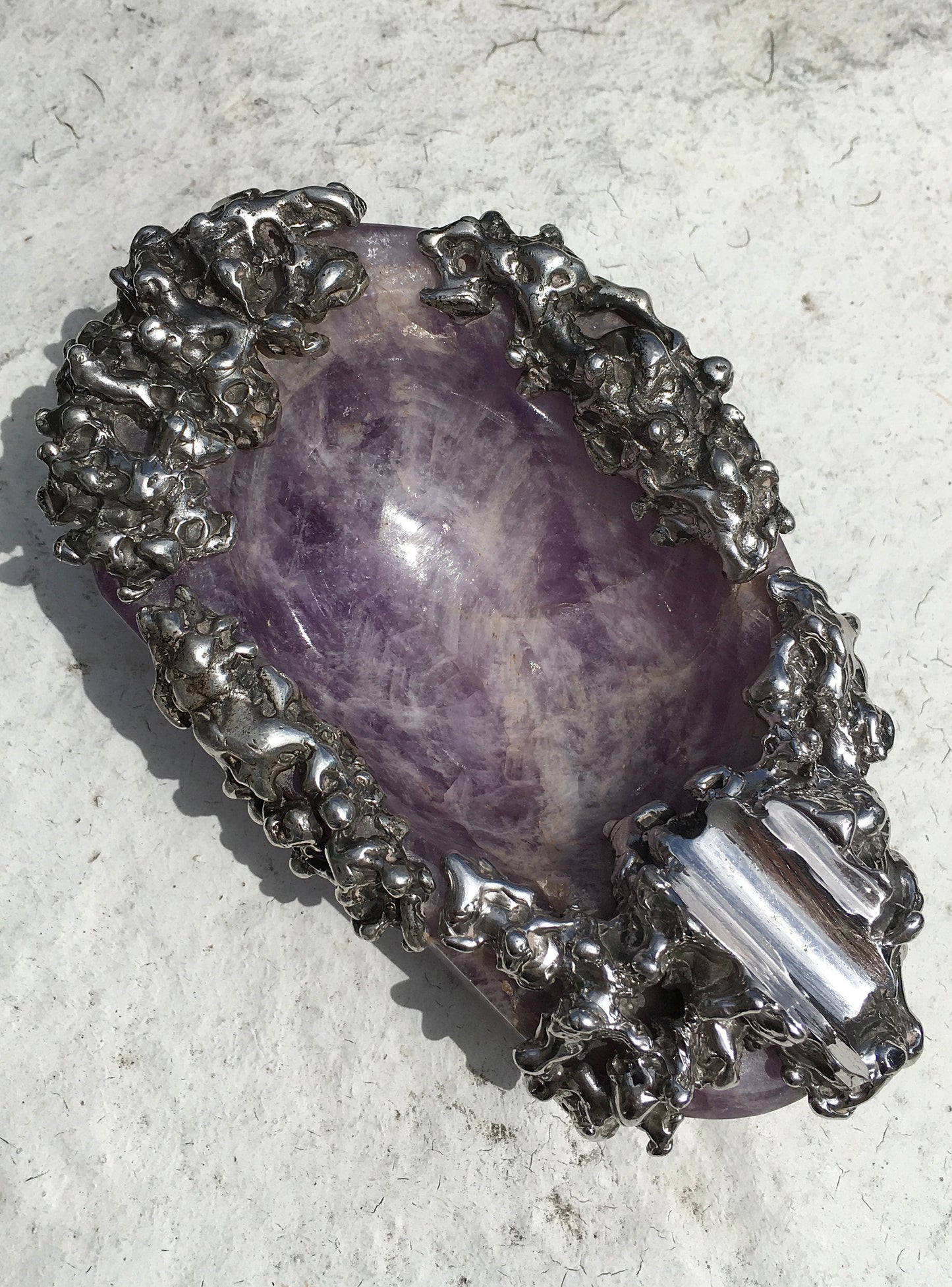Vintage Amethyst Cigar Ashtray