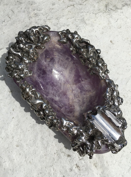 Vintage Amethyst Cigar Ashtray