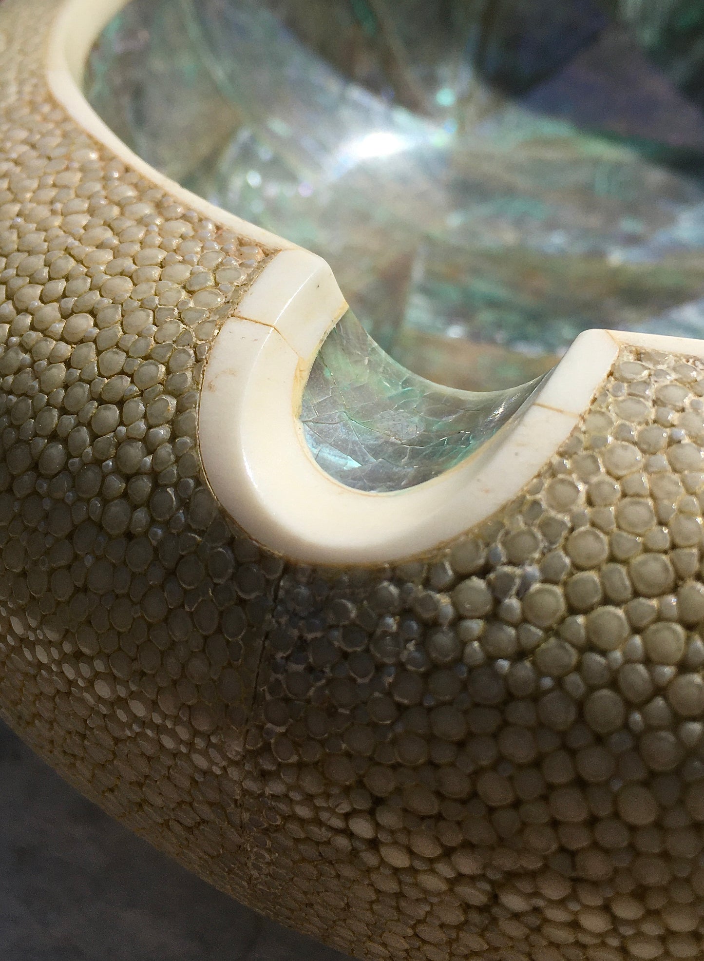 Shagreen & Shell Cigar Ashtray