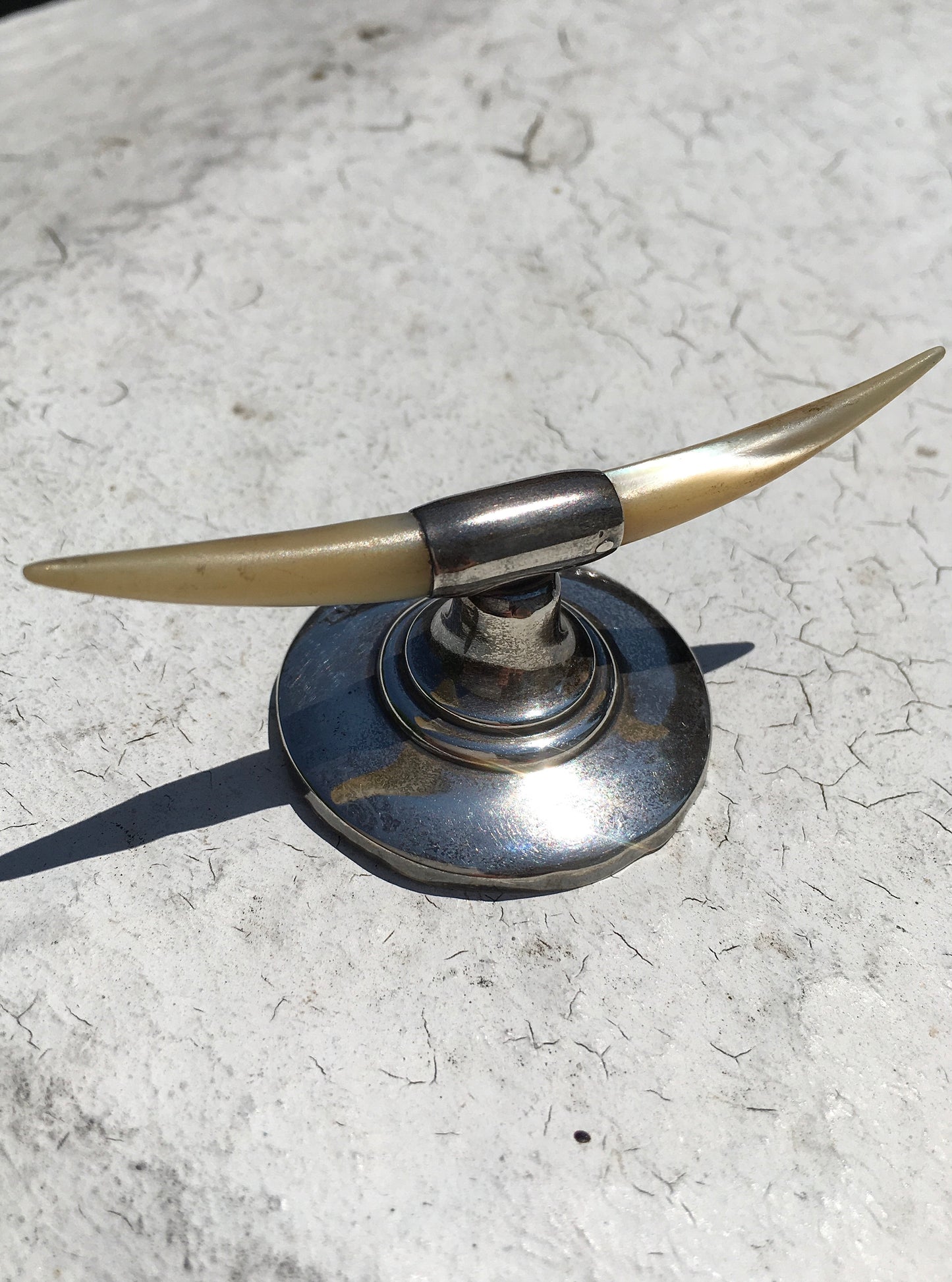 Antique Sterling Silver Ring Stand