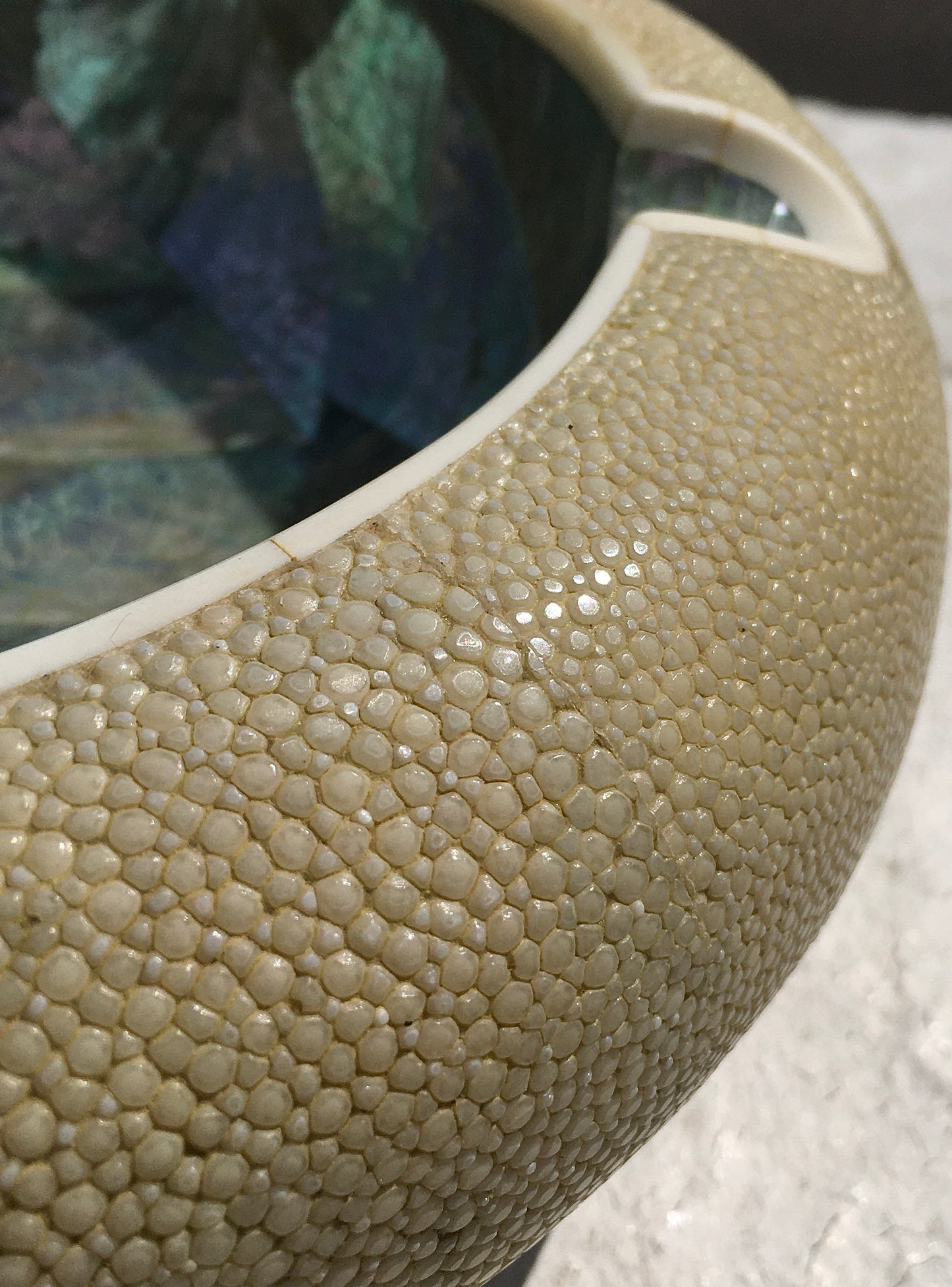 Shagreen & Shell Cigar Ashtray