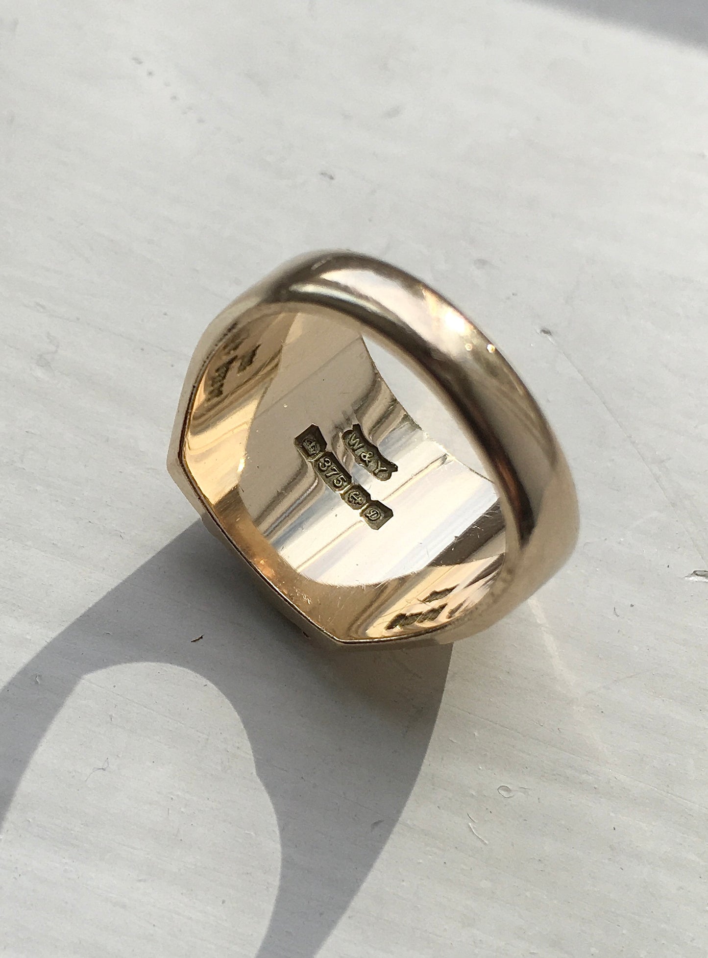 Vintage 1970s 9ct Tri-Colour Ring