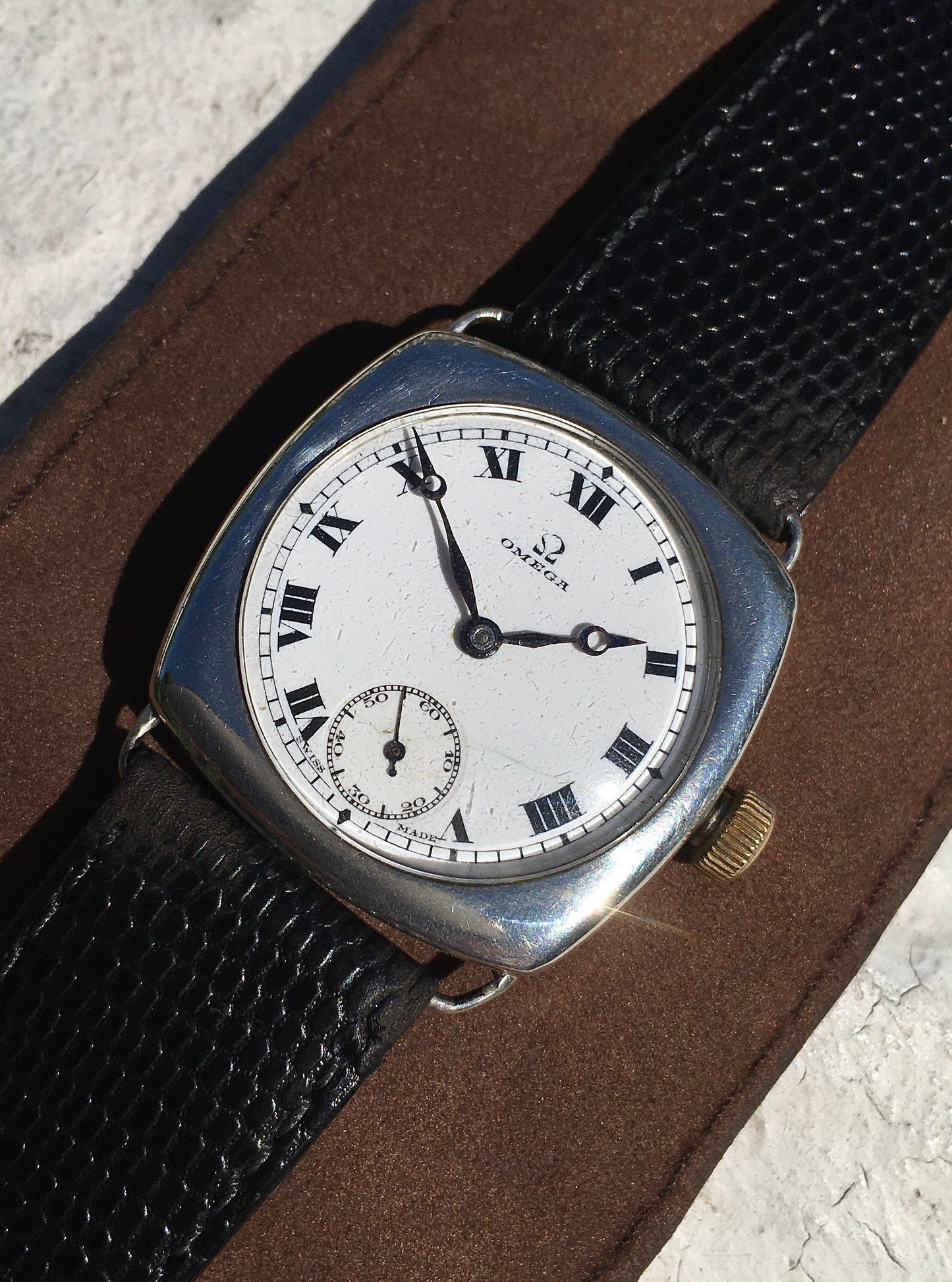 Antique Sterling Silver Omega