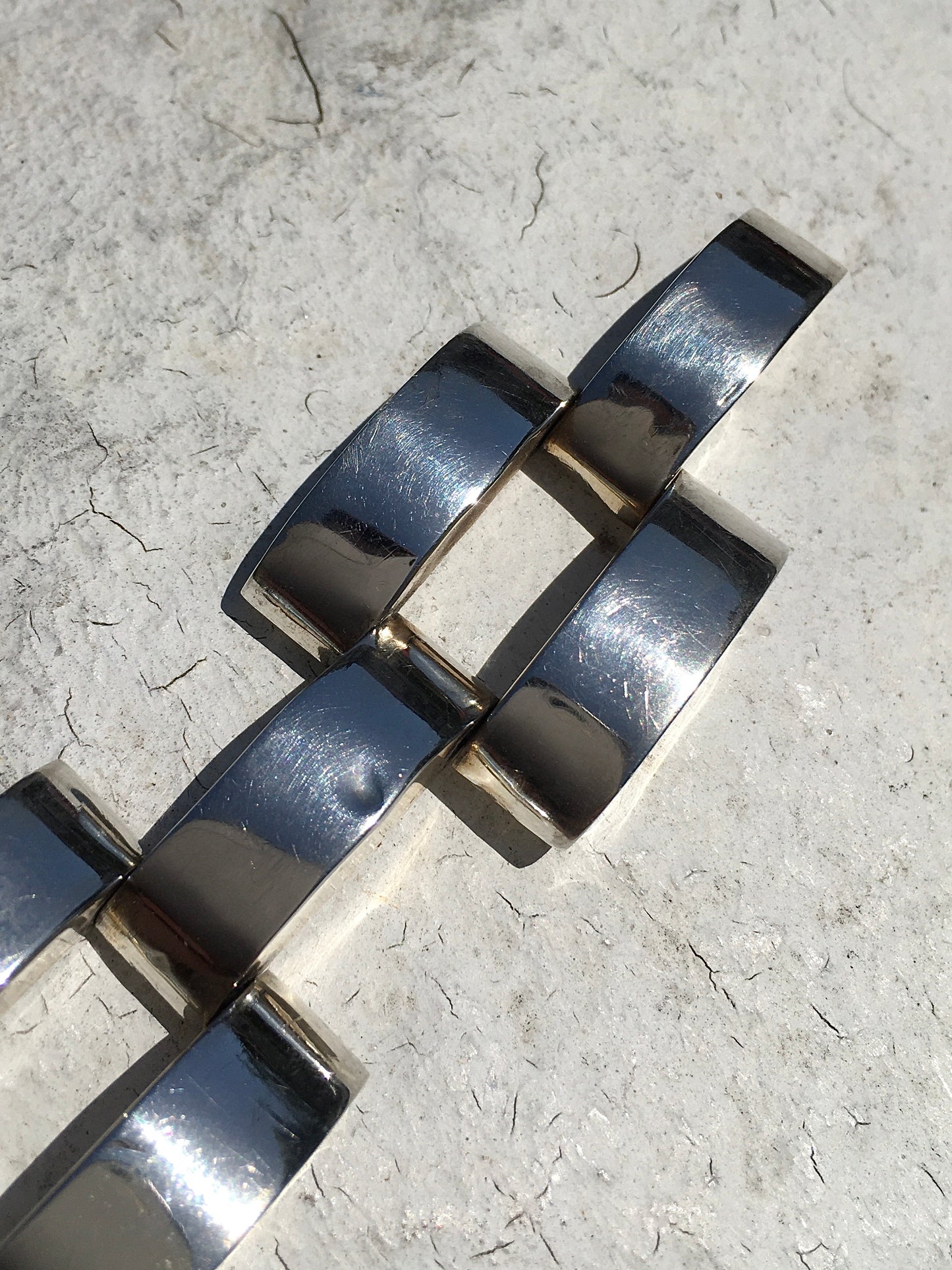 Vintage Sterling Silver Panther Bracelet