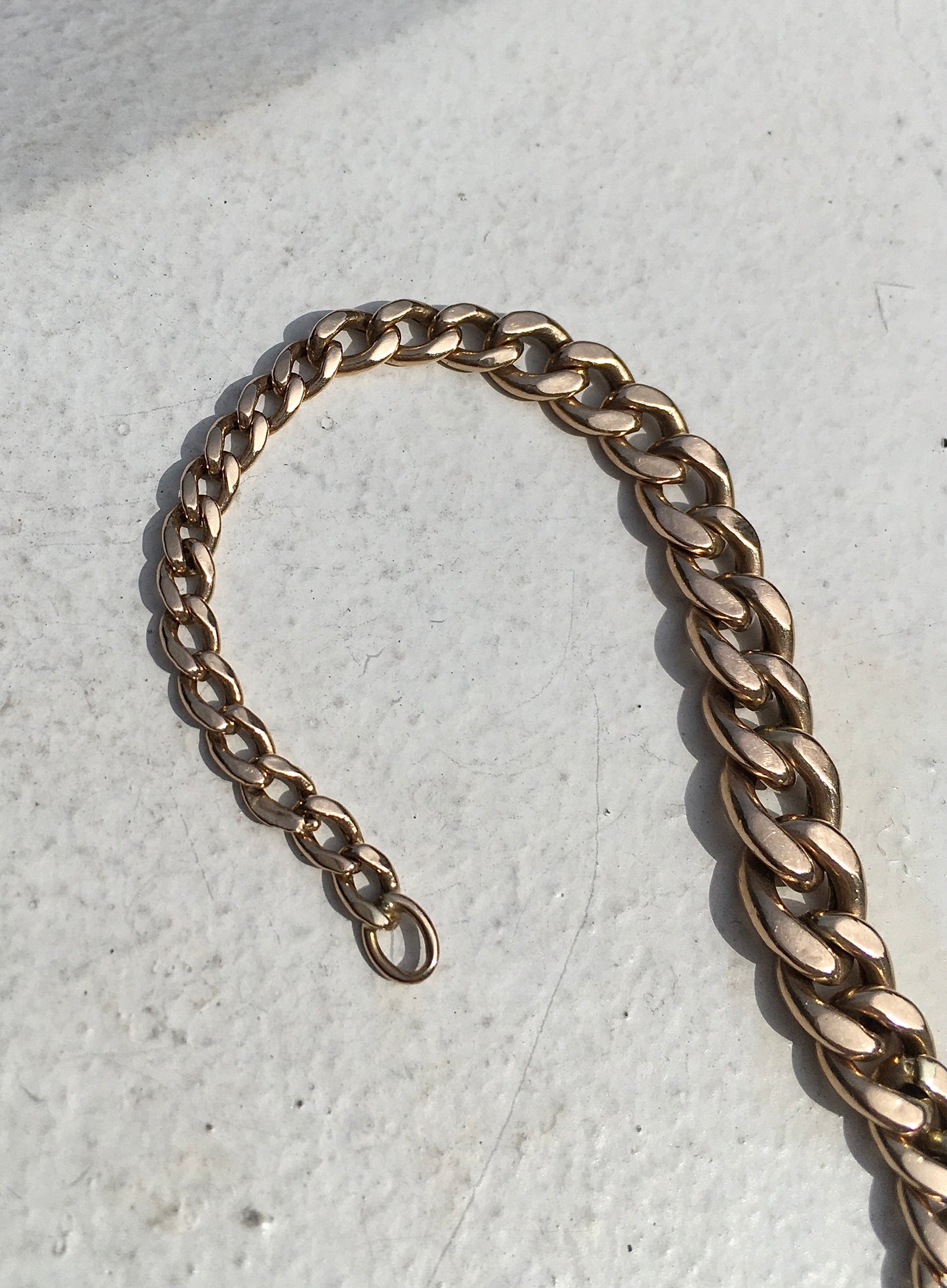 9ct Rose Gold Curb Link
