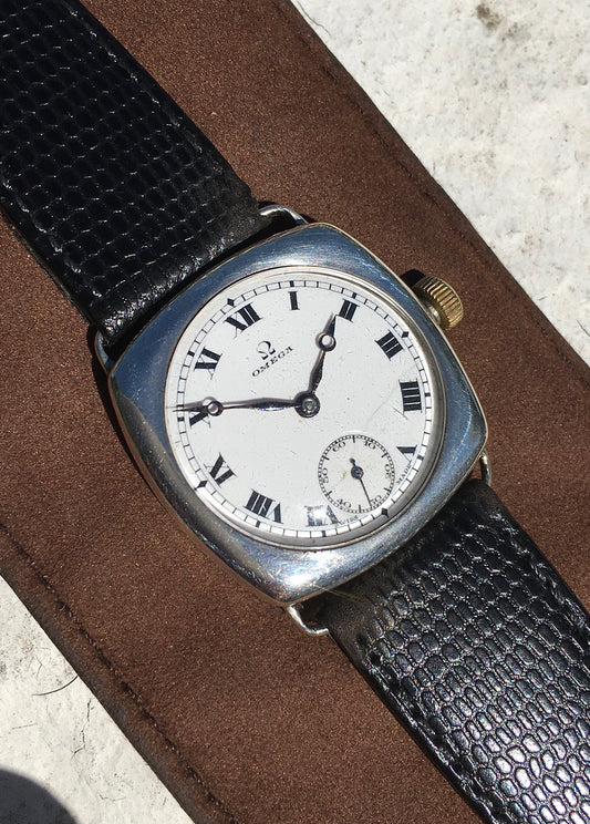 Antique Sterling Silver Omega