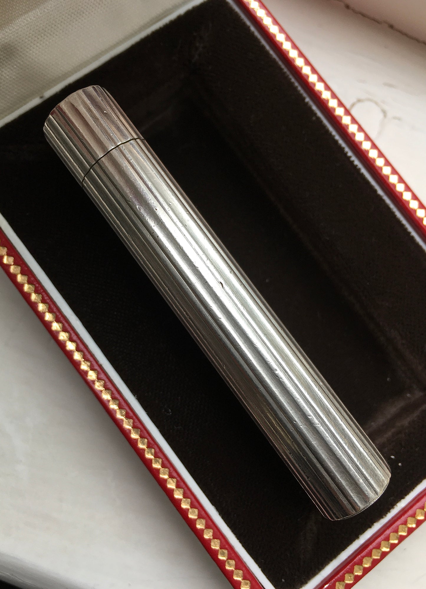 Vintage 1980s Silver Cartier Godron