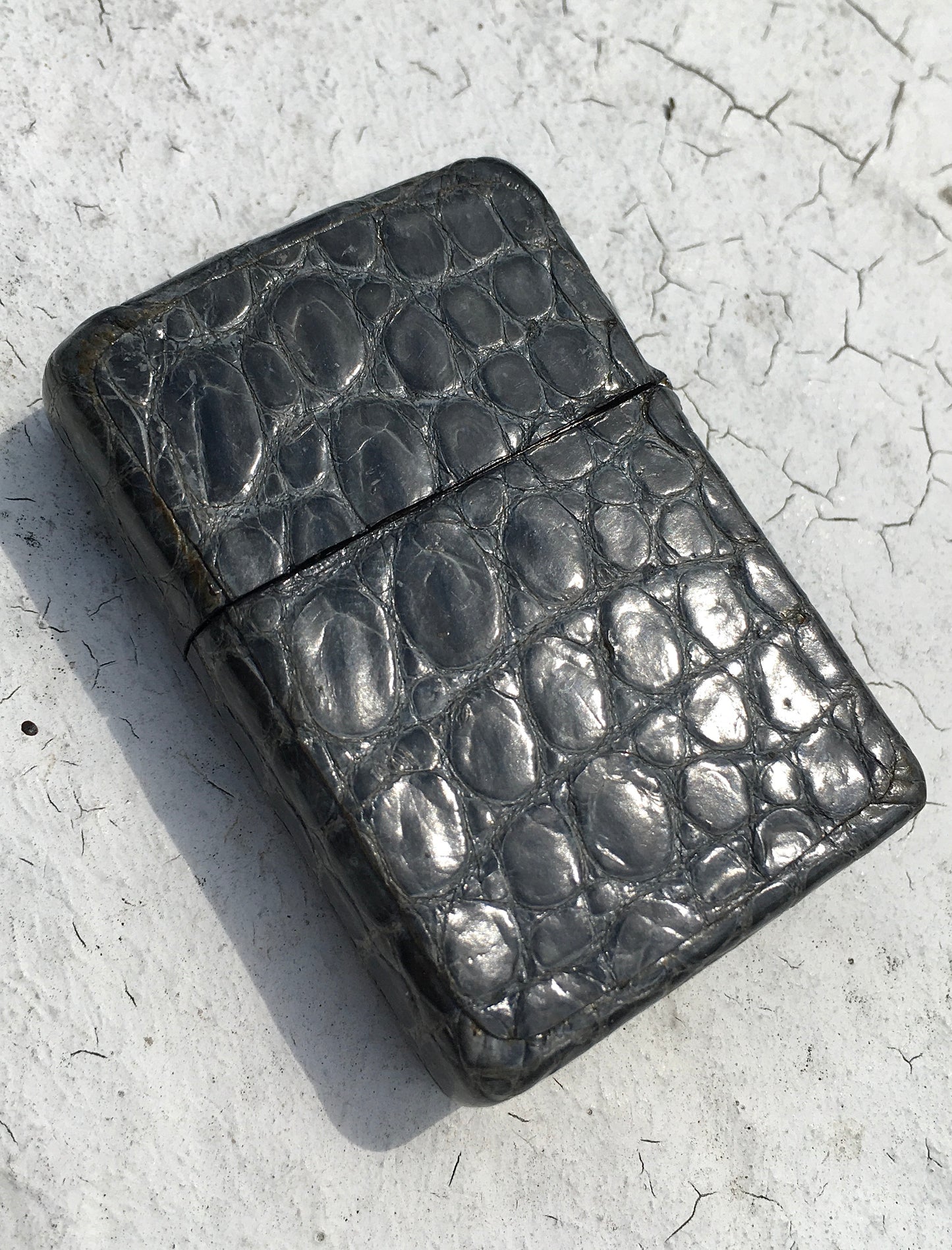 Vintage Alligator Leather Zippo