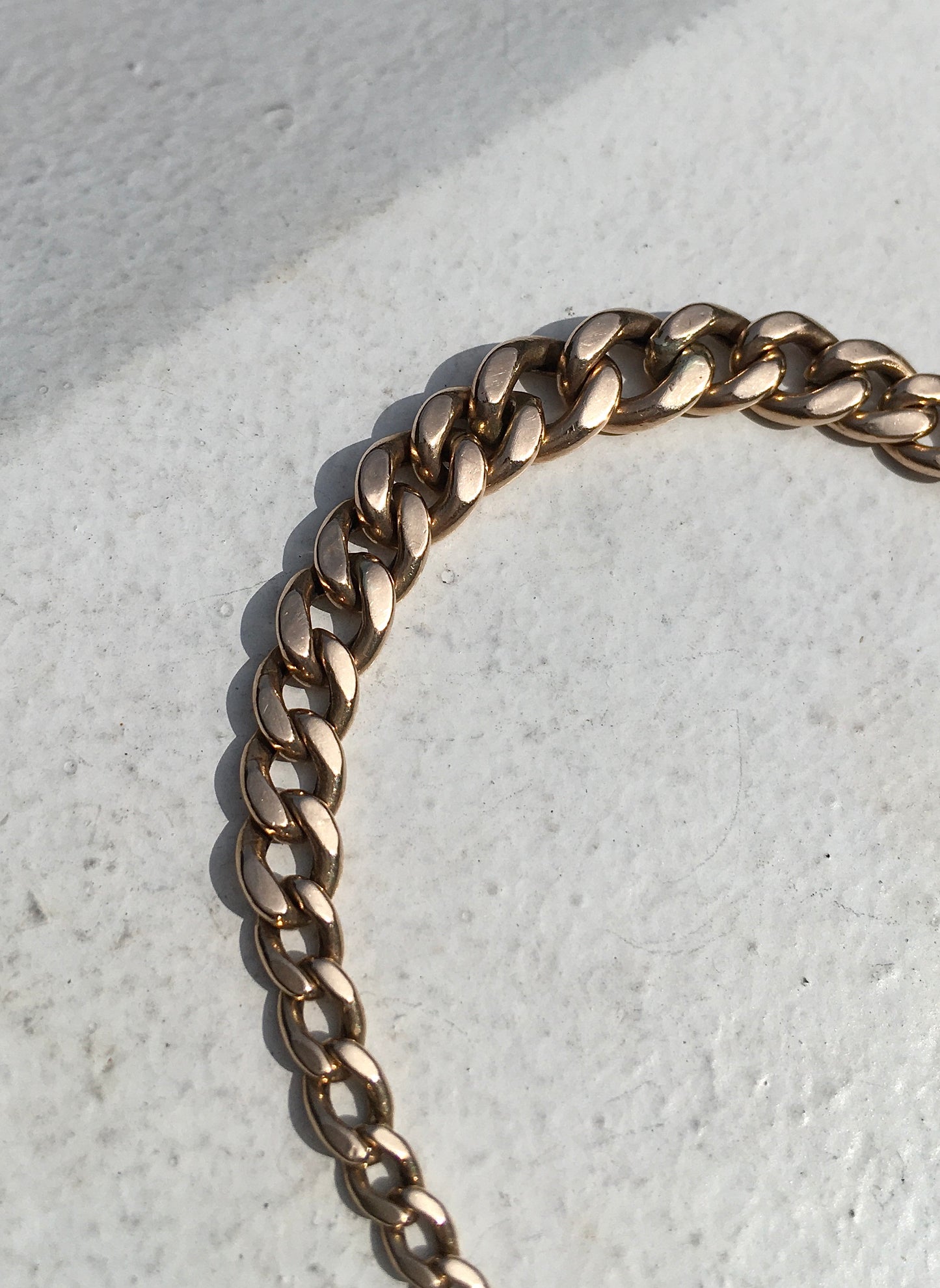 9ct Rose Gold Curb Link