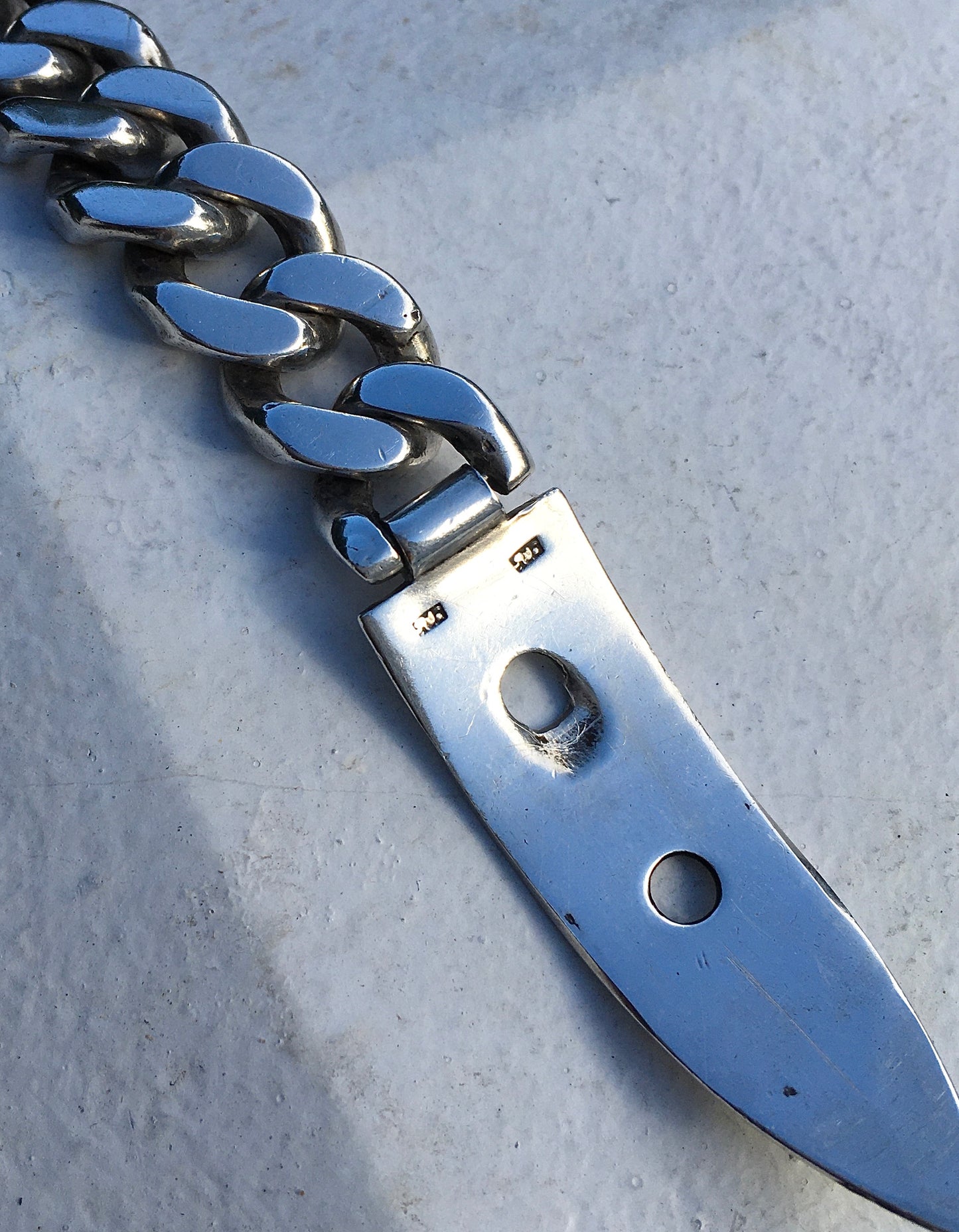 Vintage Sterling Silver Buckle Bracelet