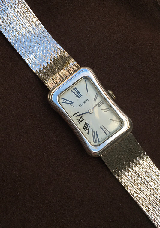 Vintage 1970s Sterling Silver Tissot