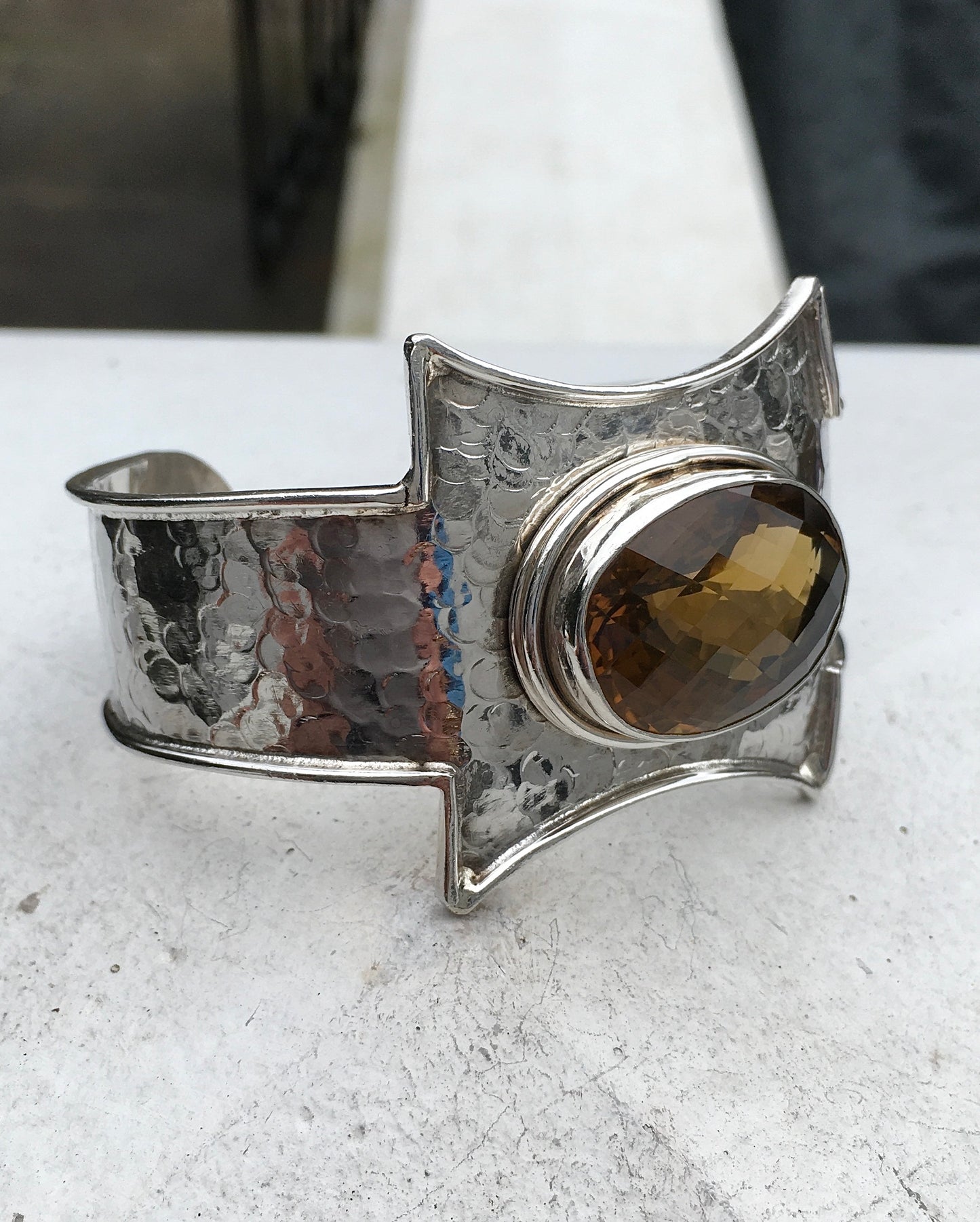 Sterling Silver Citrine Bangle