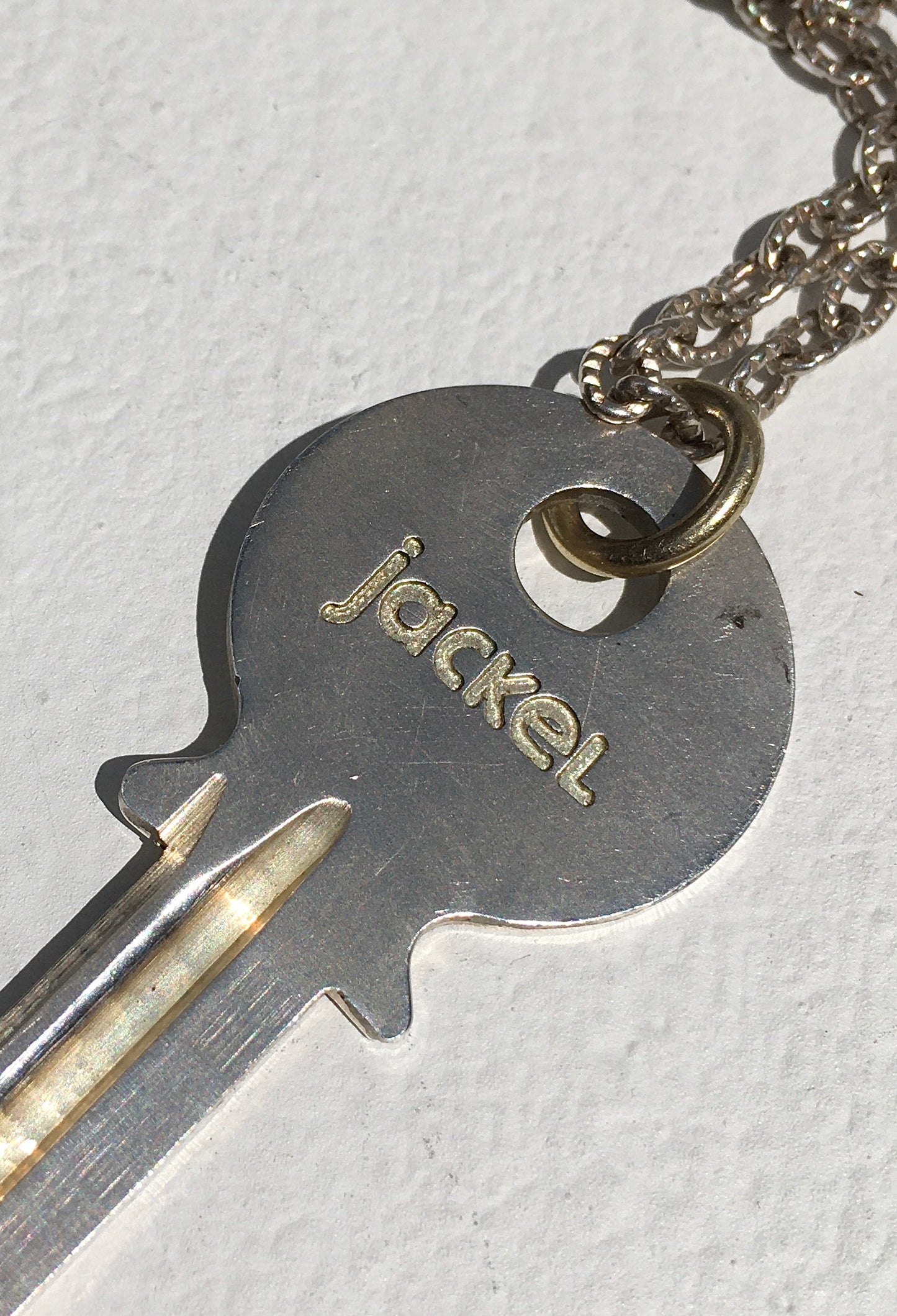 Sterling Silver Jubilee Key Necklace