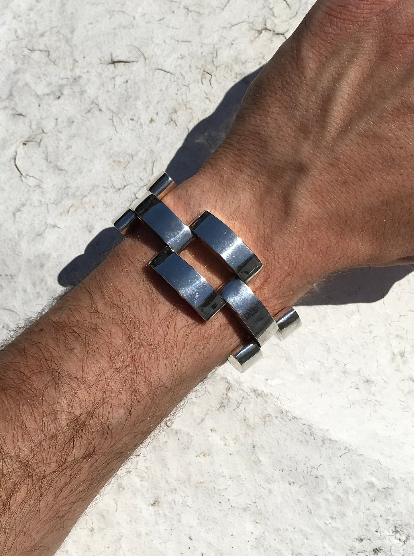 Vintage Sterling Silver Panther Bracelet