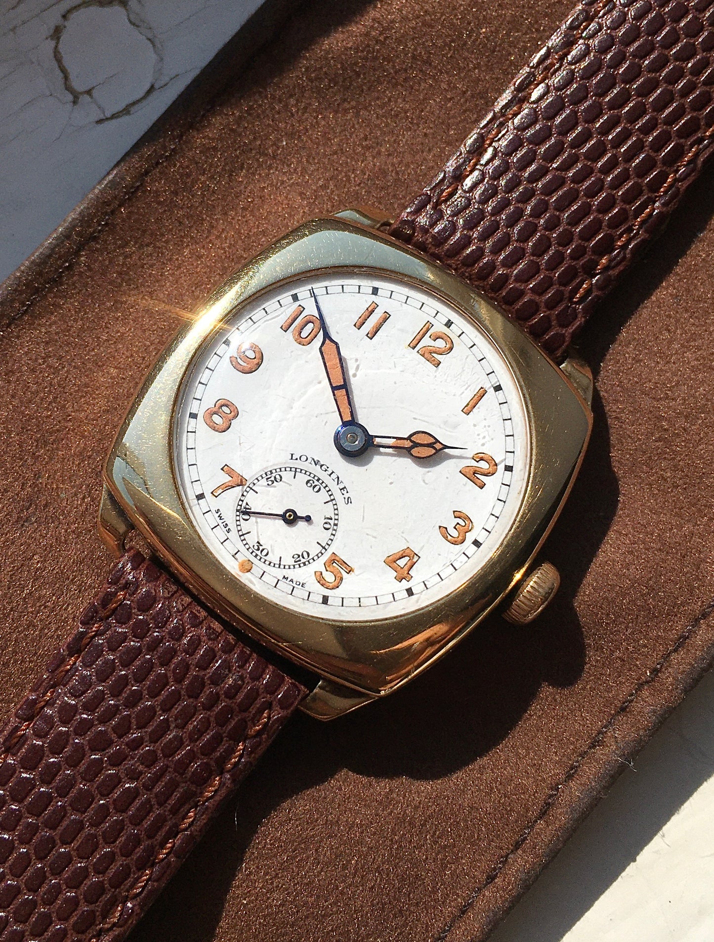 Vintage 1940s 9ct Gold Longines