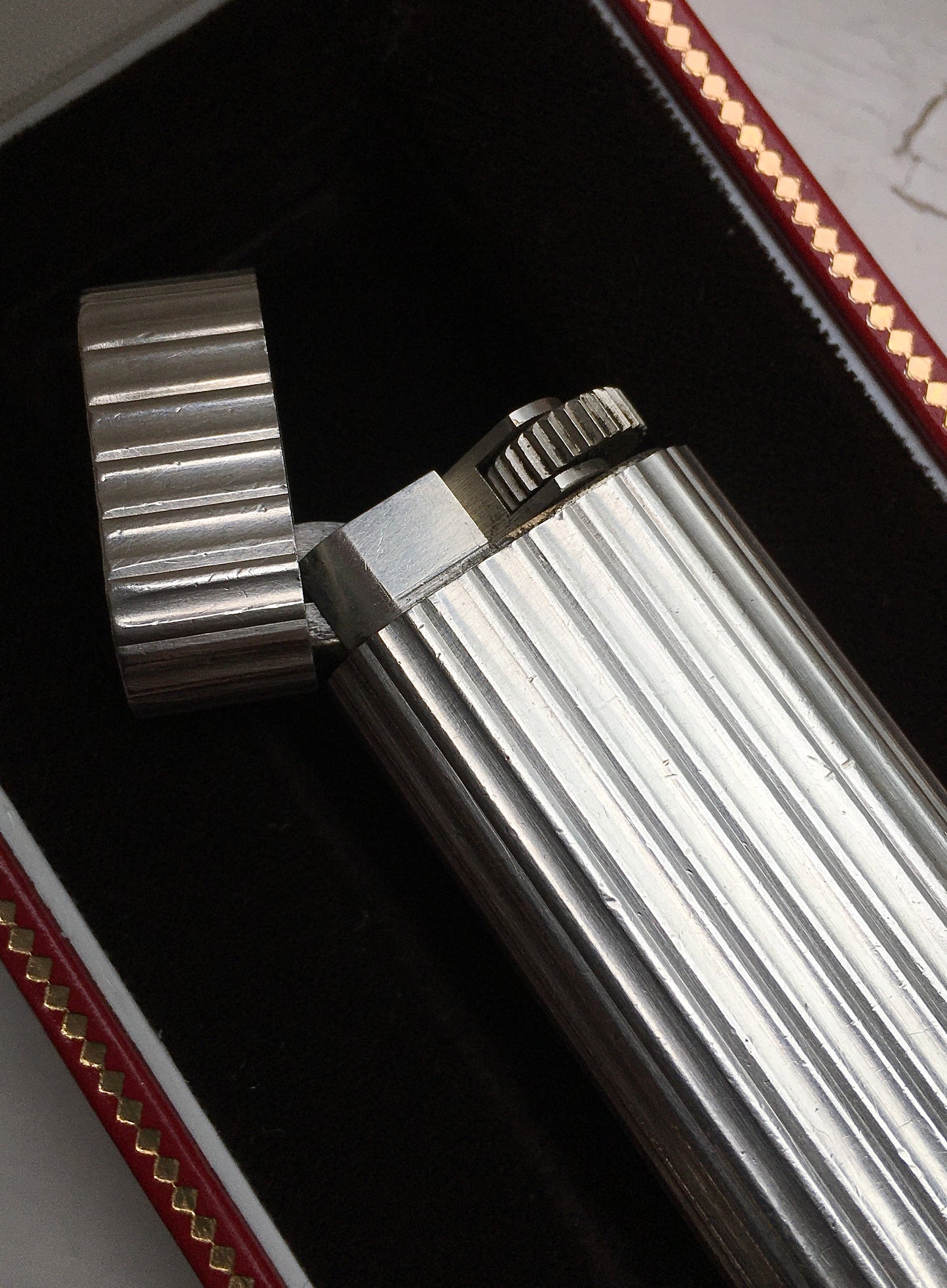 Vintage 1980s Silver Cartier Godron