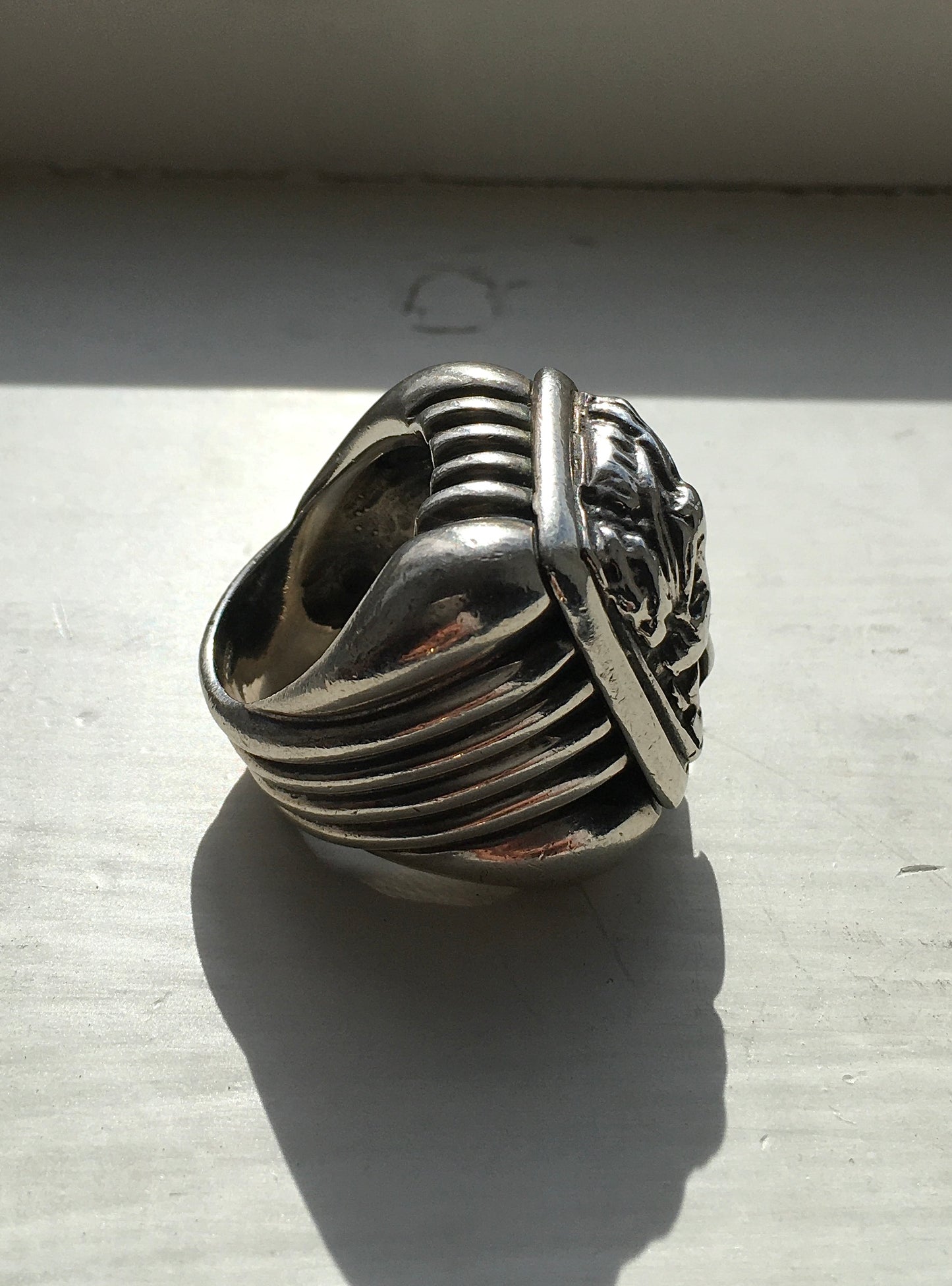 Sterling Silver Relief Ring