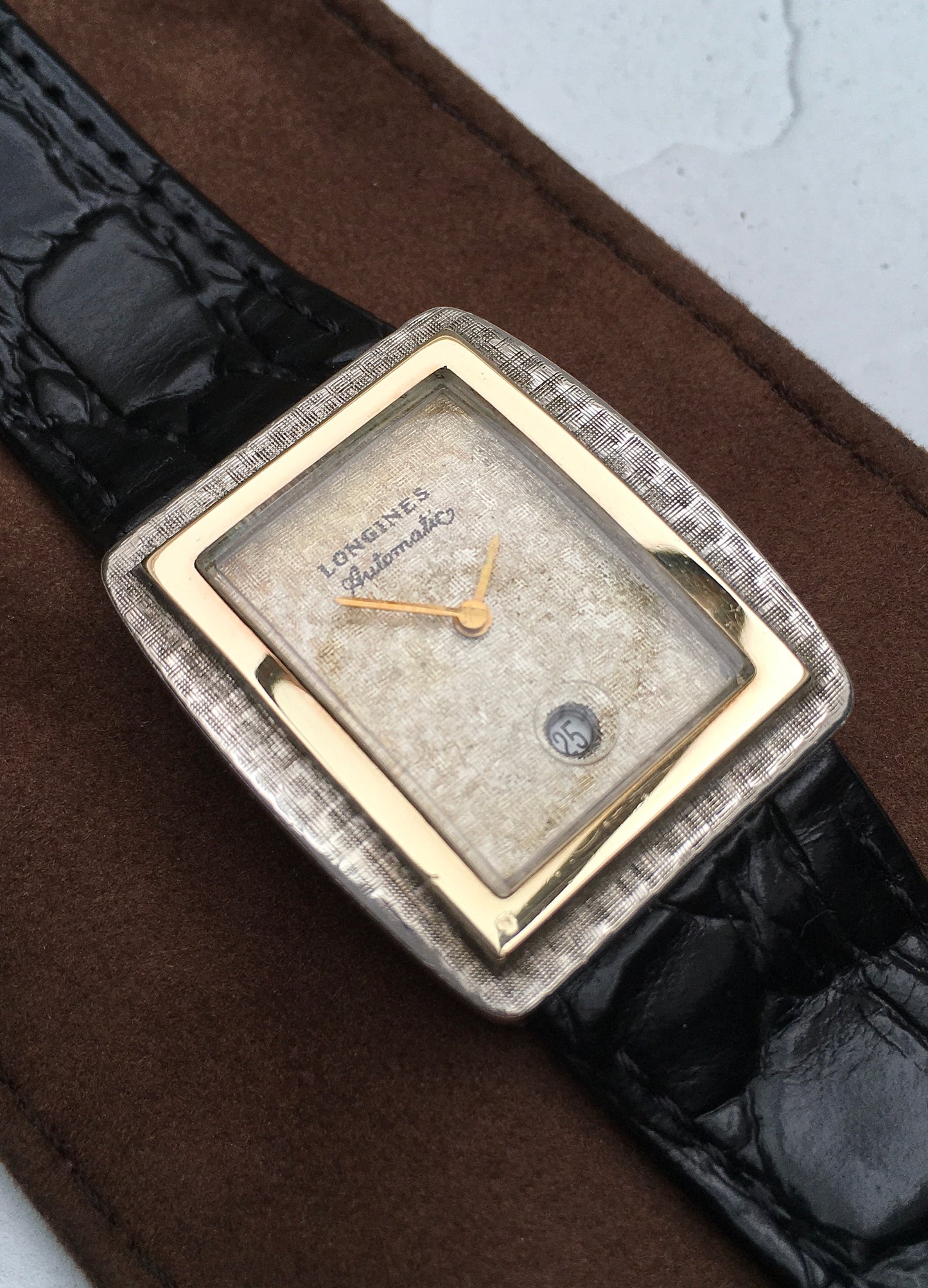 Vintage 1960s Sterling Silver & 14k Gold Longines