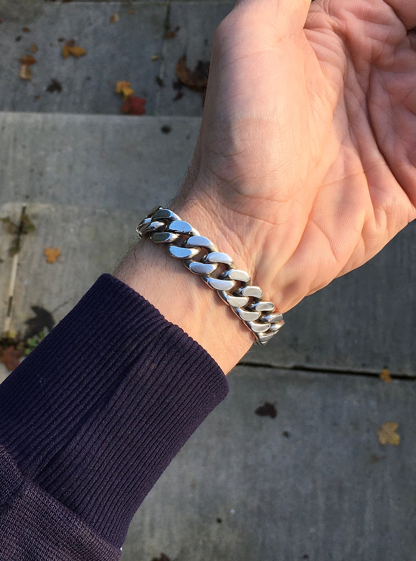 Vintage Sterling Silver Buckle Bracelet