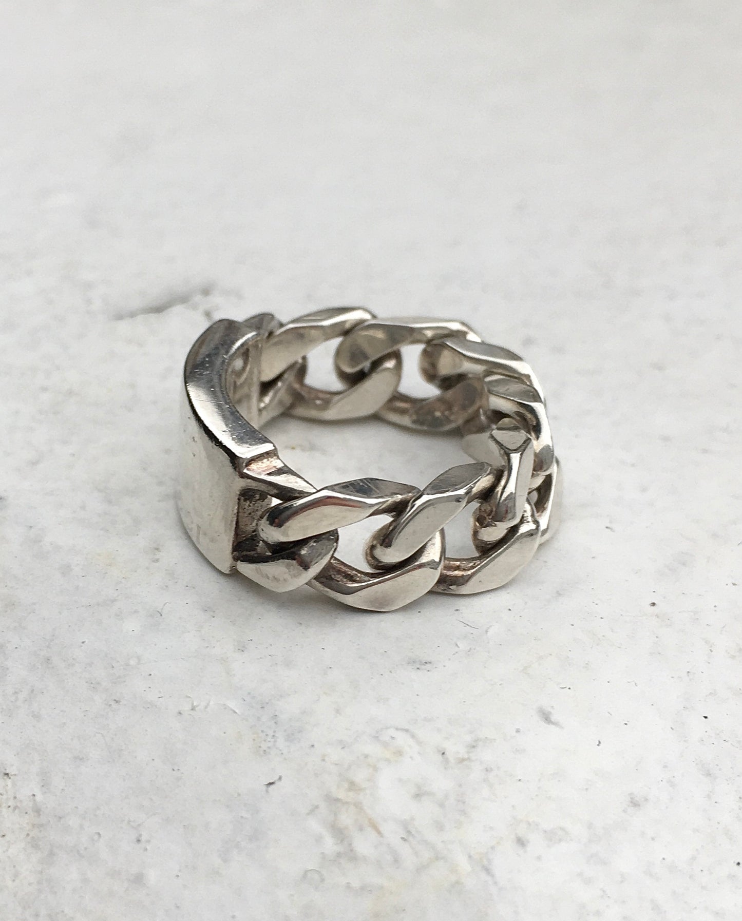 Sterling Silver Gucci Curb Ring