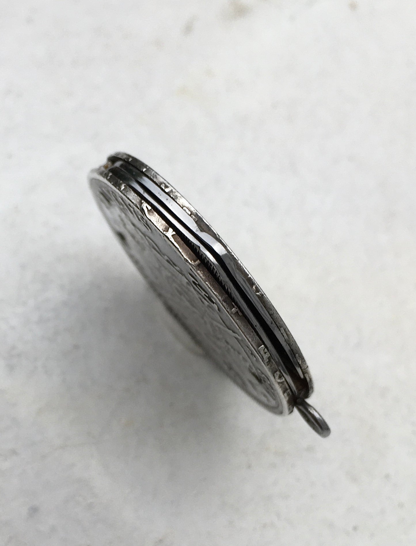 Silver Eloi Pernet 5 Franc Coin Knife