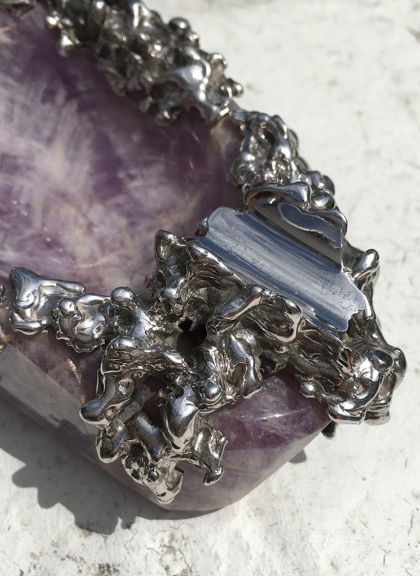 Vintage Amethyst Cigar Ashtray