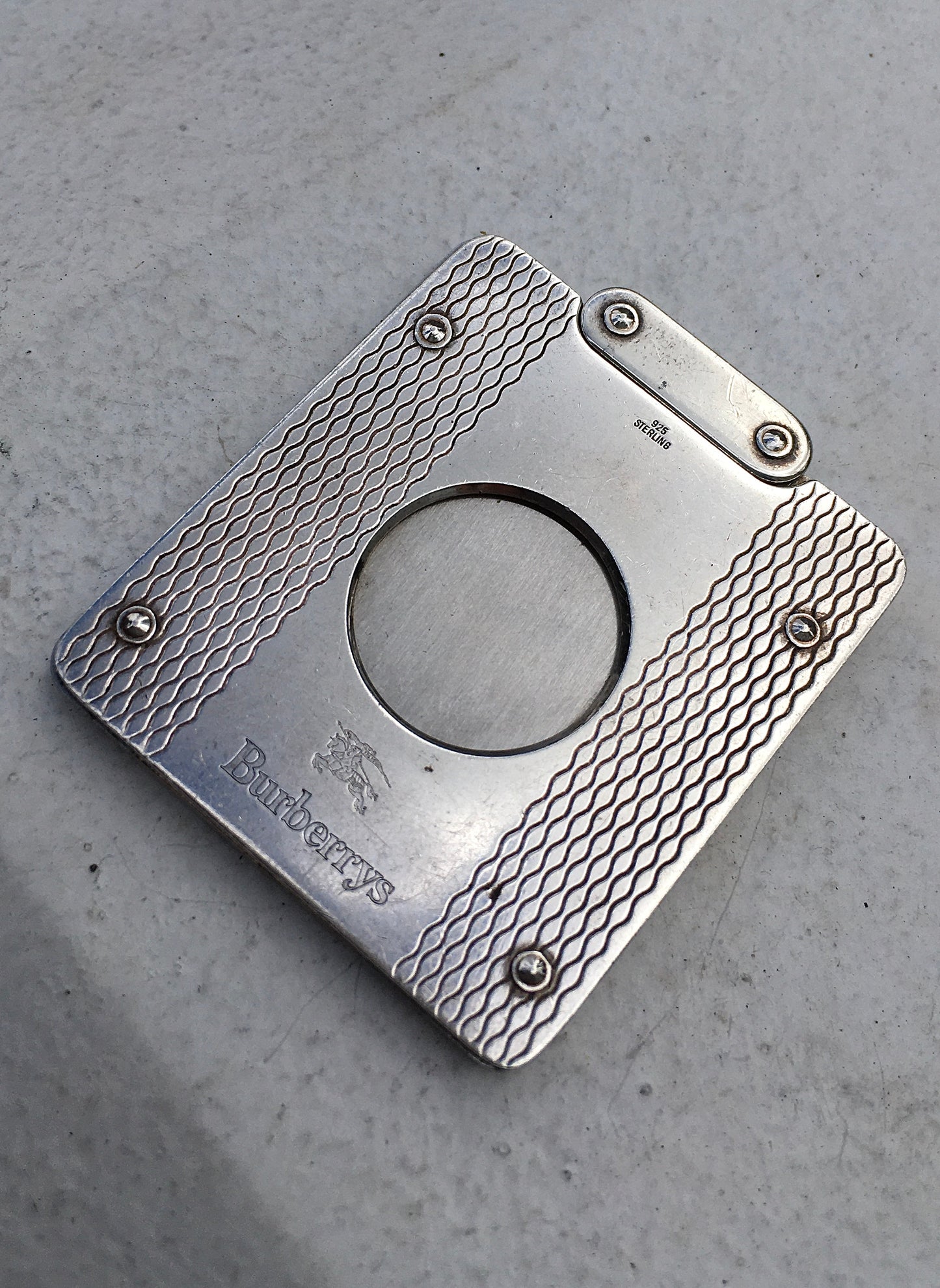 Vintage Sterling Silver Burberry’s Cigar Cutter