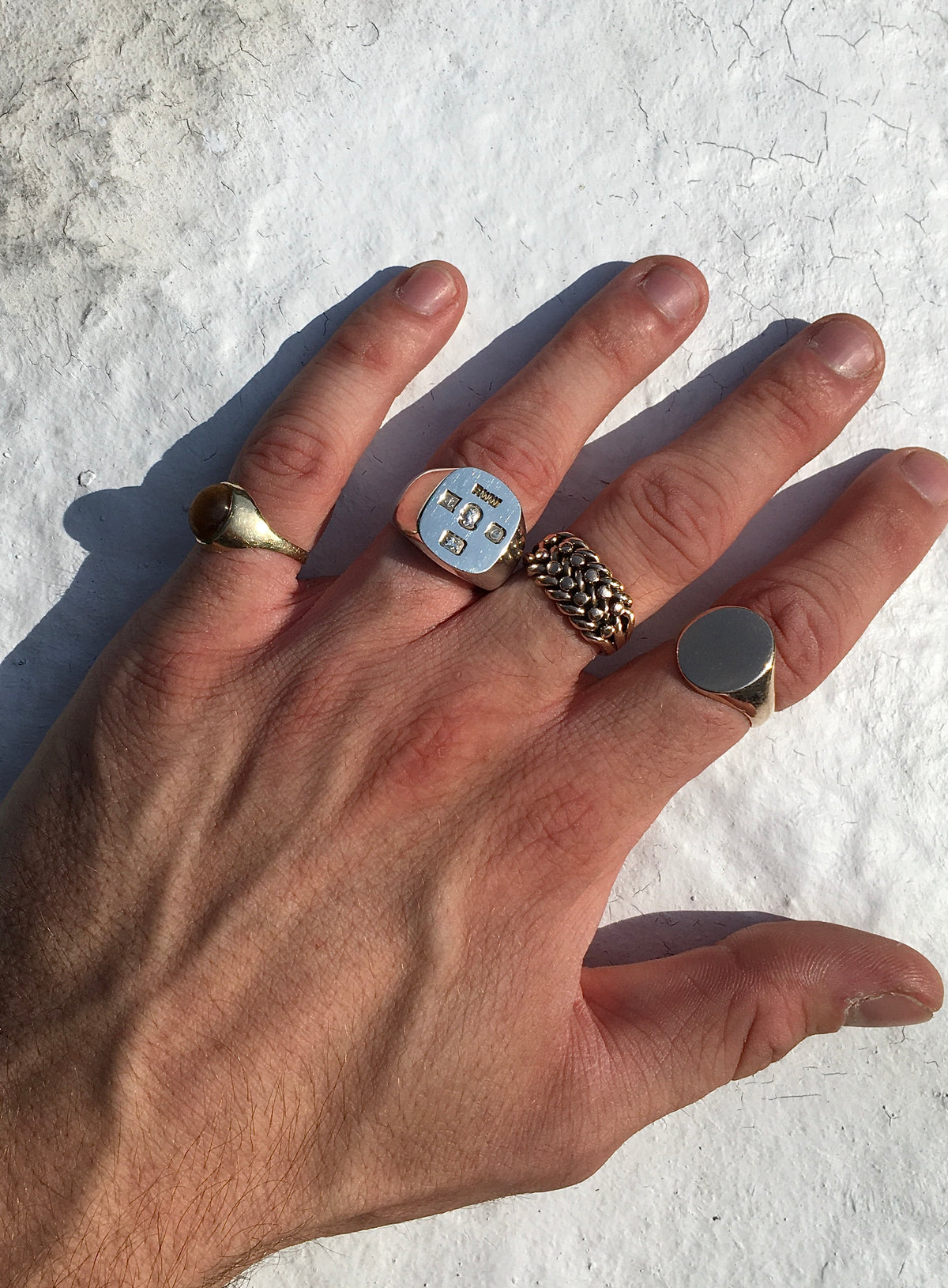 Vintage 1970s Sterling Silver Hallmark Ring