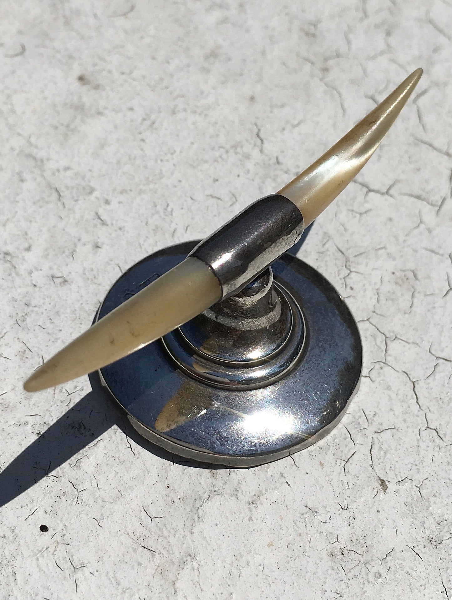 Antique Sterling Silver Ring Stand